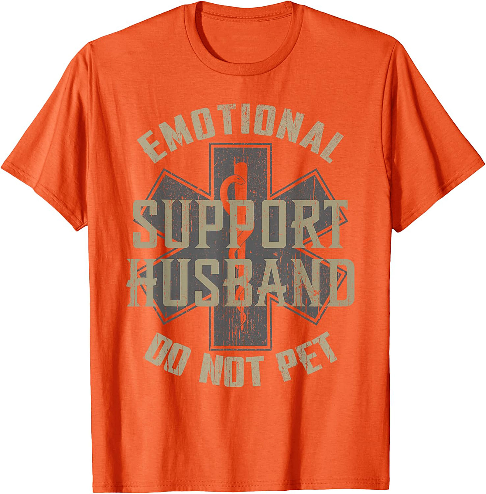 Emotional Support Husband Funny T-Shirt | Do Not Pet Tee
