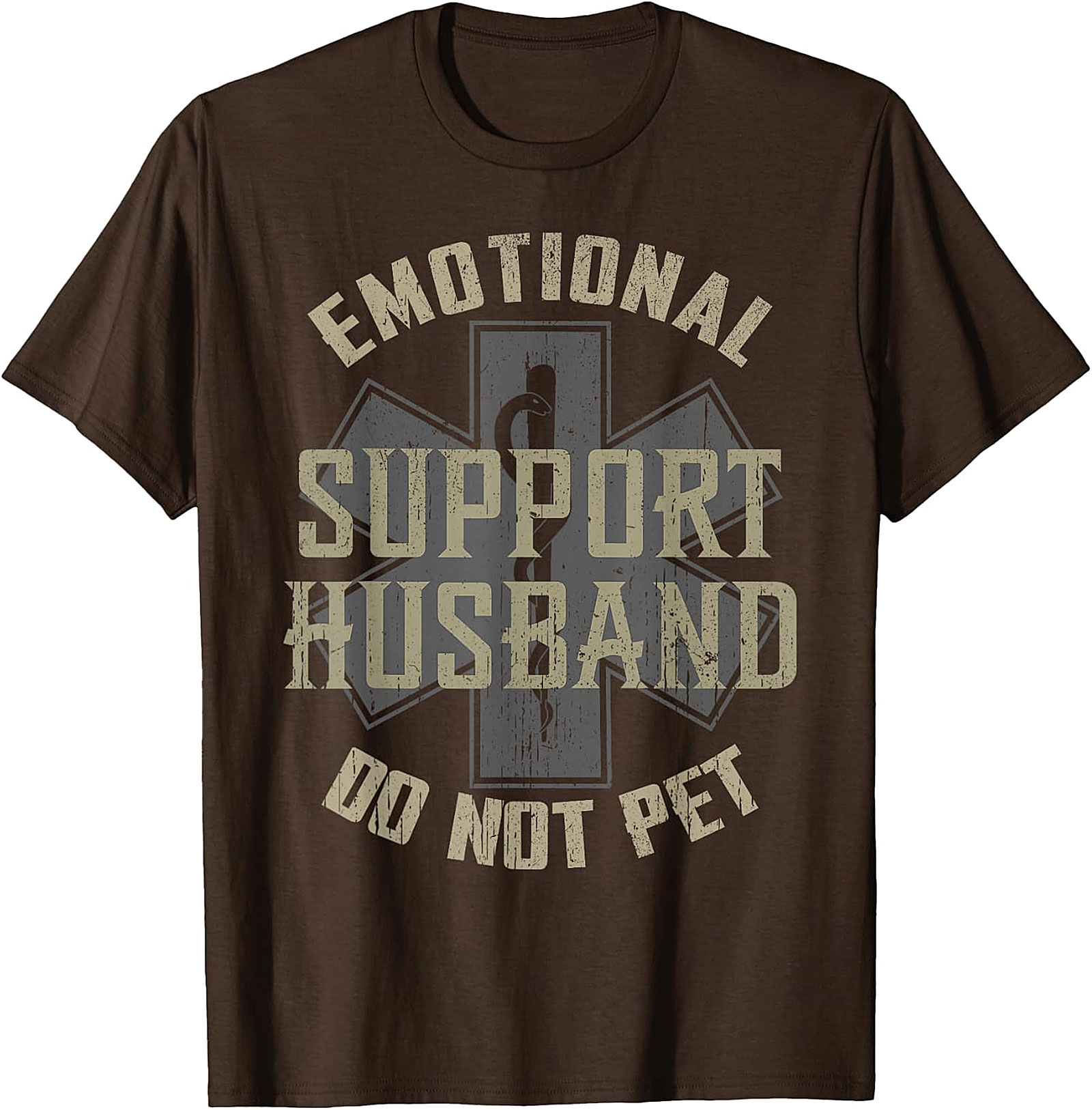 Emotional Support Husband Funny T-Shirt | Do Not Pet Tee