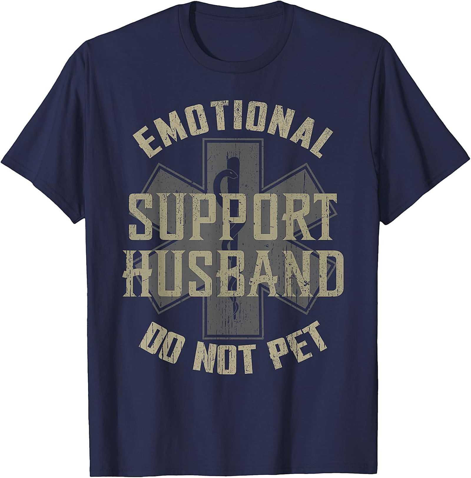Emotional Support Husband Funny T-Shirt | Do Not Pet Tee