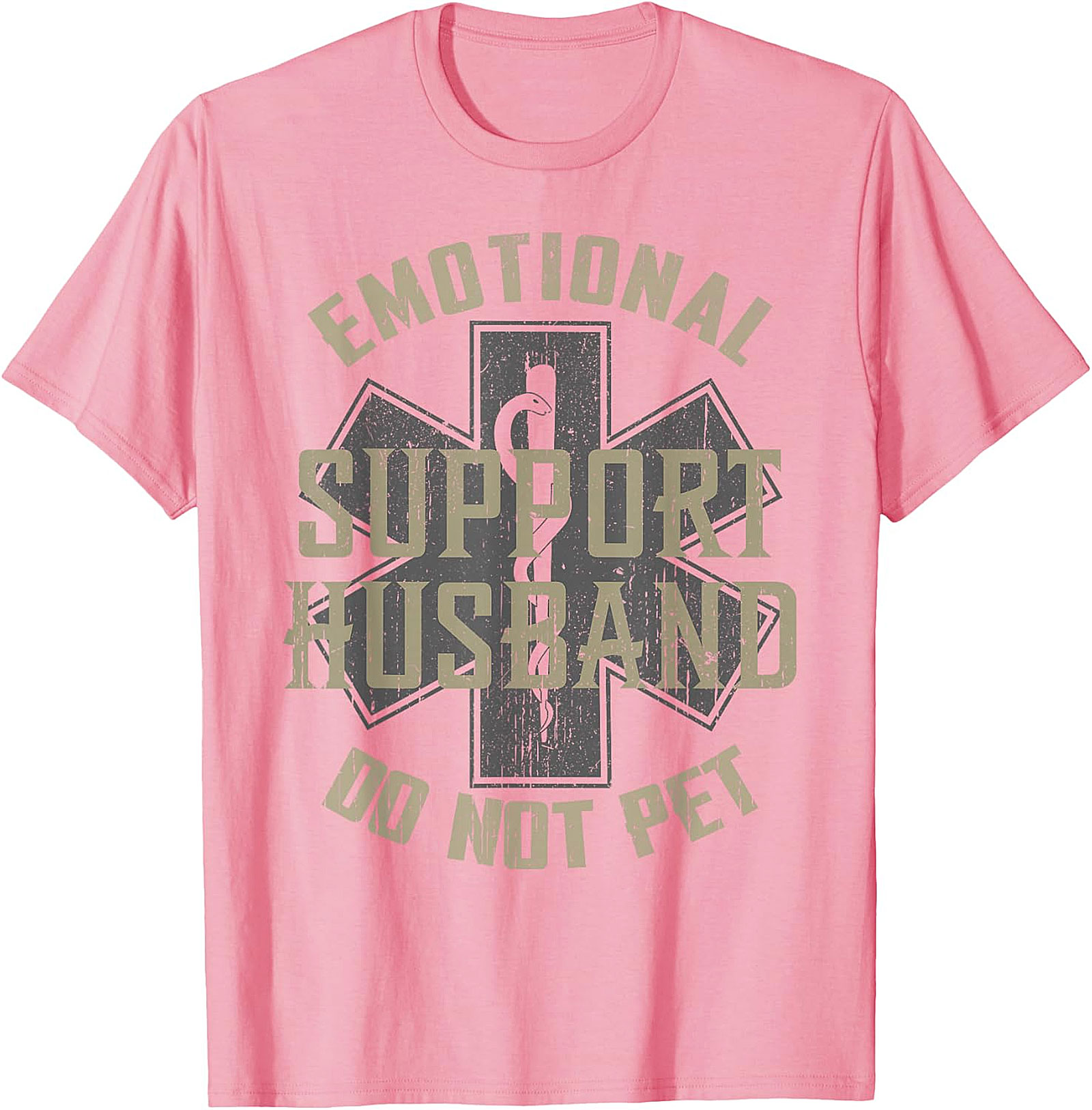 Emotional Support Husband Funny T-Shirt | Do Not Pet Tee