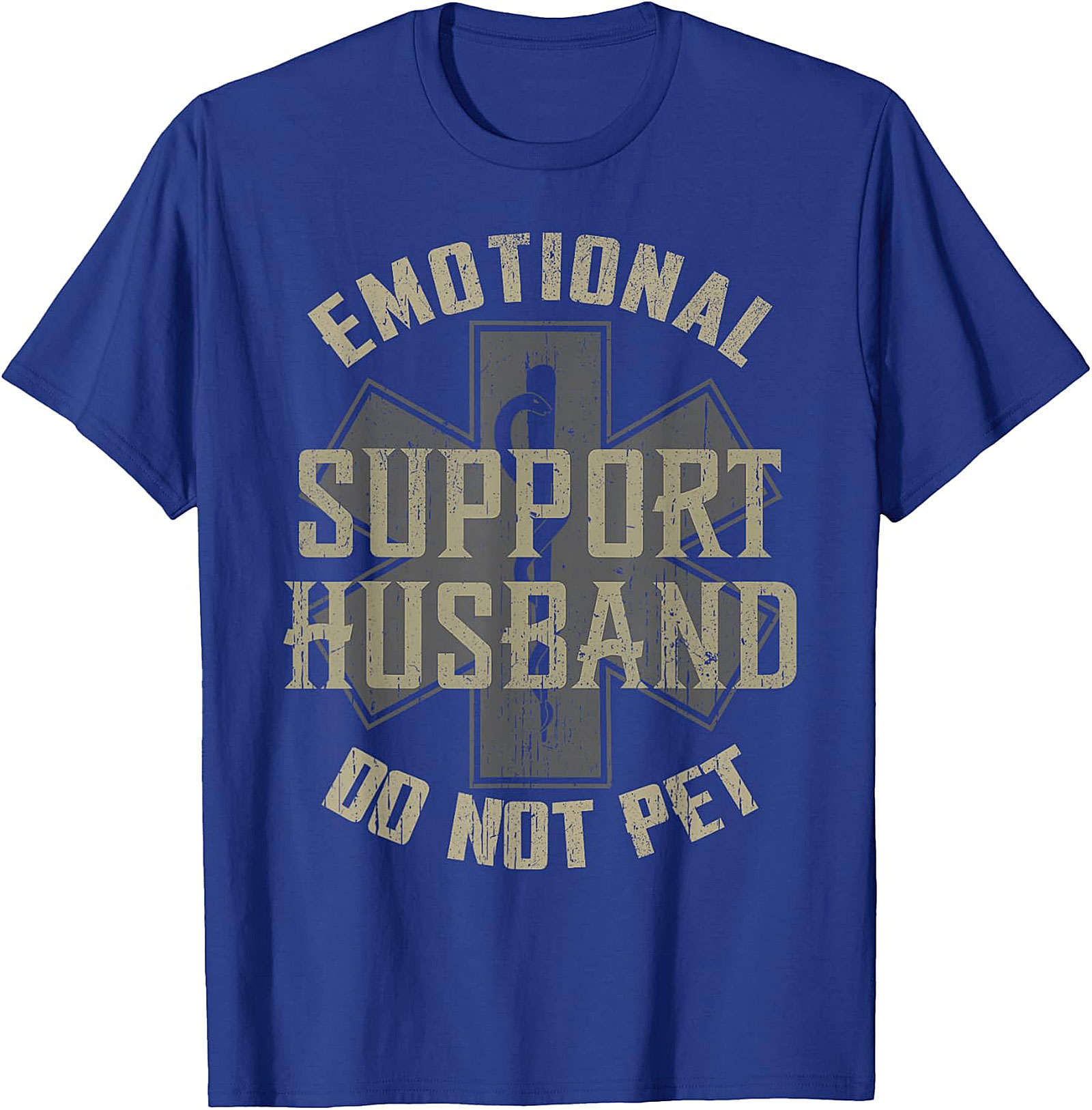 Emotional Support Husband Funny T-Shirt | Do Not Pet Tee