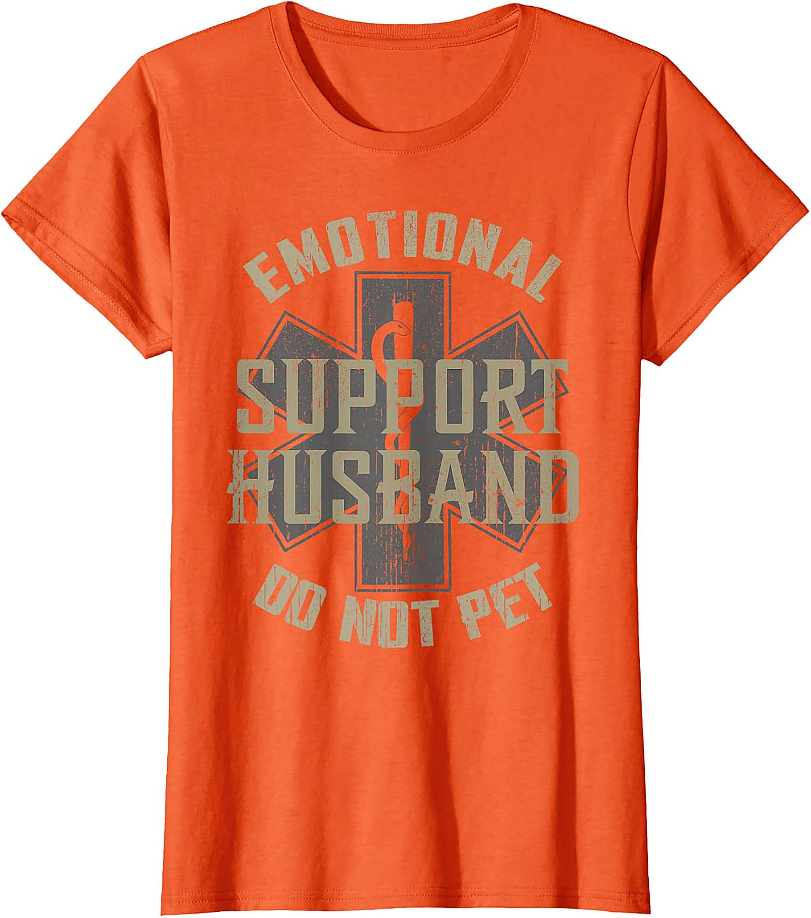 Emotional Support Husband Funny T-Shirt | Do Not Pet Tee