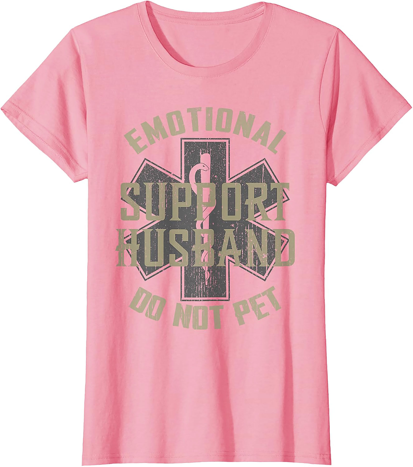 Emotional Support Husband Funny T-Shirt | Do Not Pet Tee