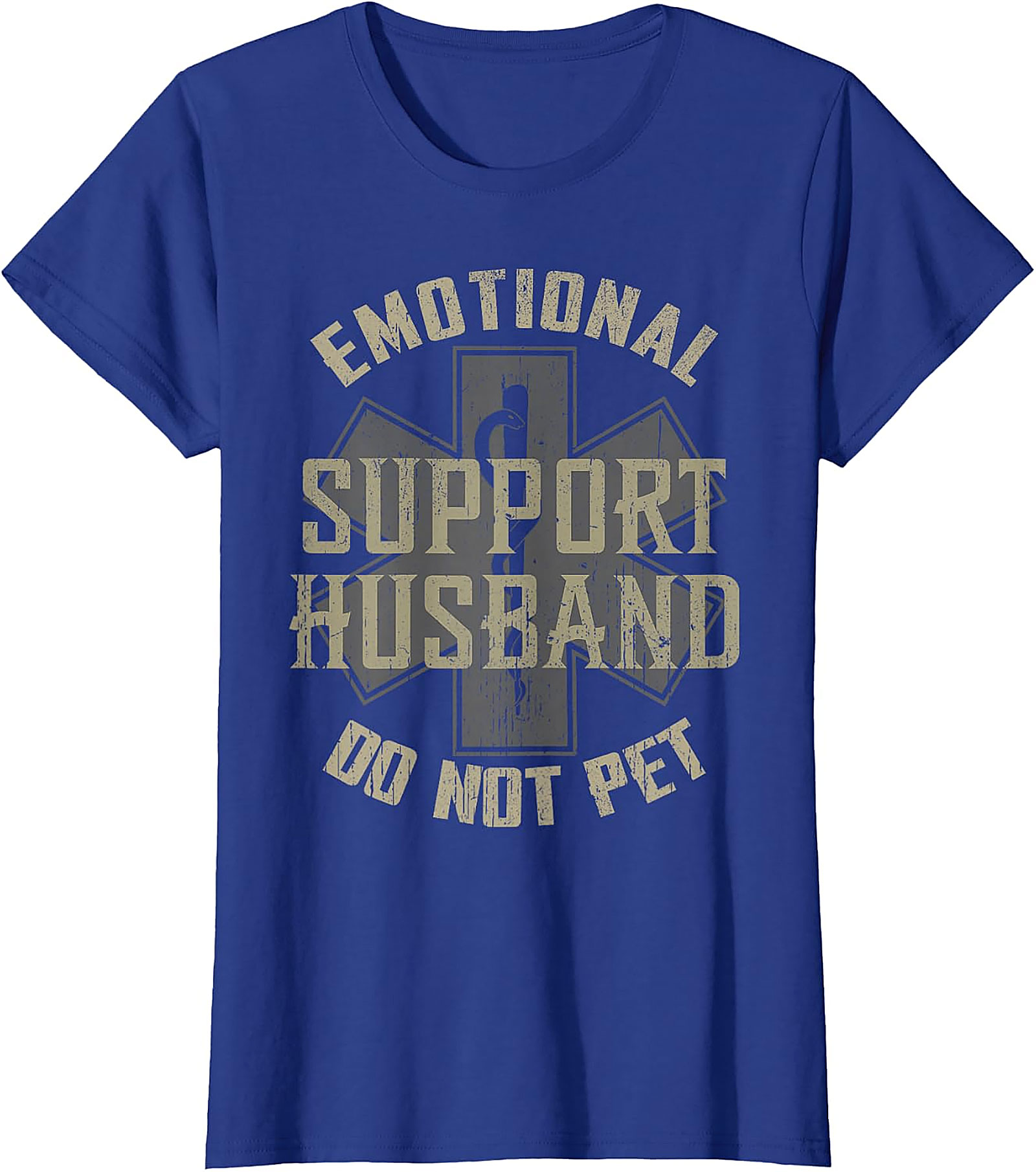 Emotional Support Husband Funny T-Shirt | Do Not Pet Tee