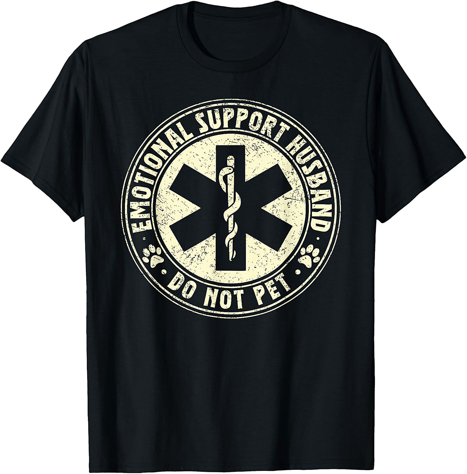 Emotional Support Husband Funny T-Shirt | Men's Graphic Tee