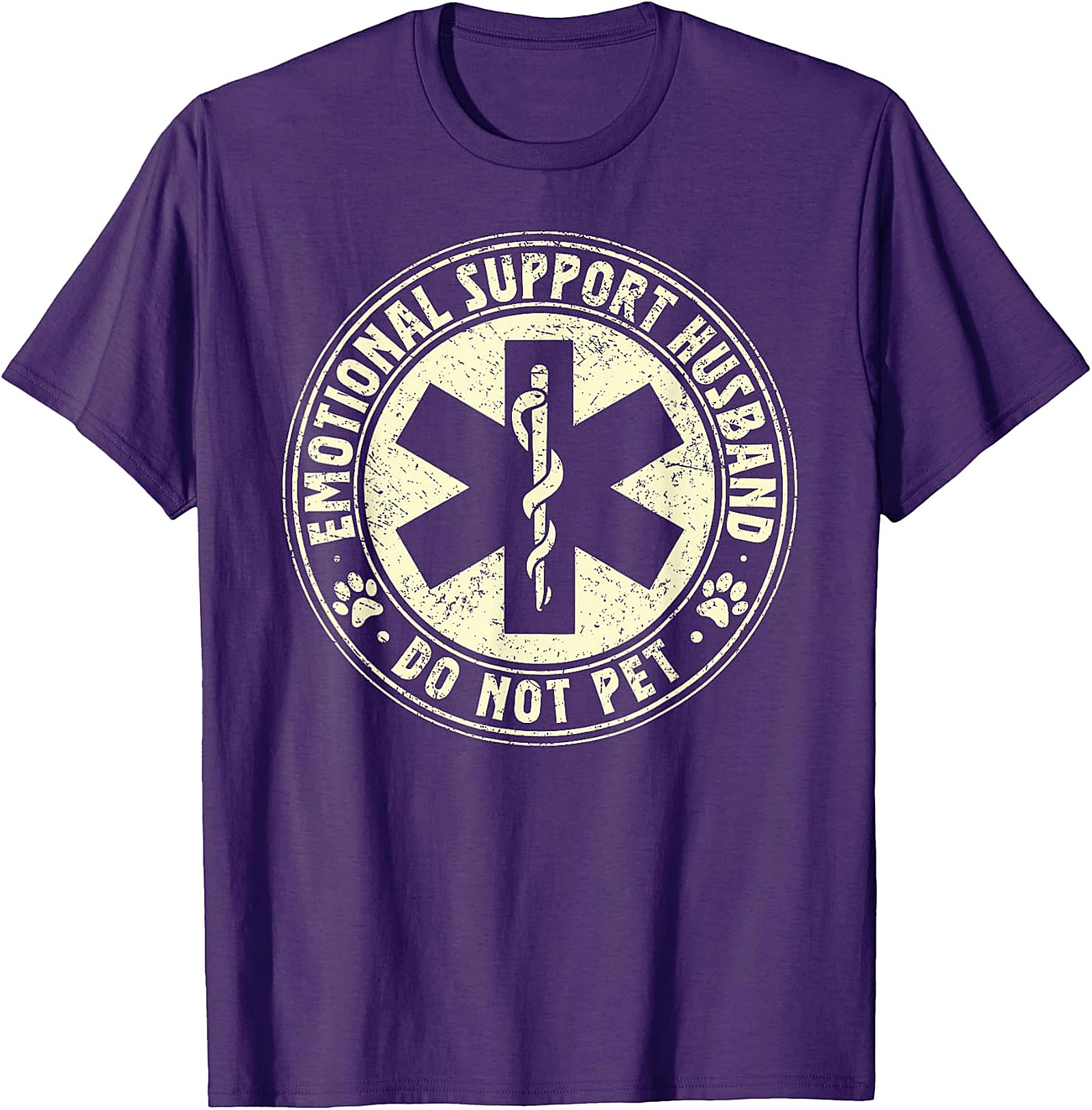 Emotional Support Husband Funny T-Shirt | Men's Graphic Tee