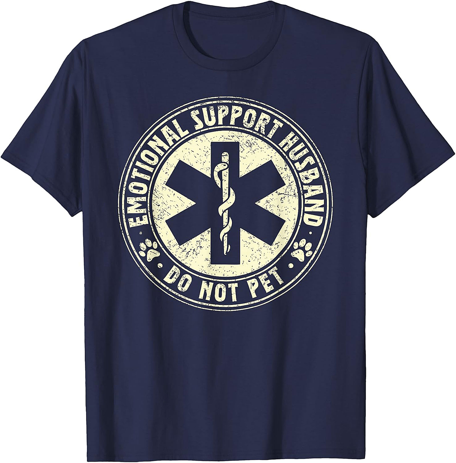 Emotional Support Husband Funny T-Shirt | Men's Graphic Tee