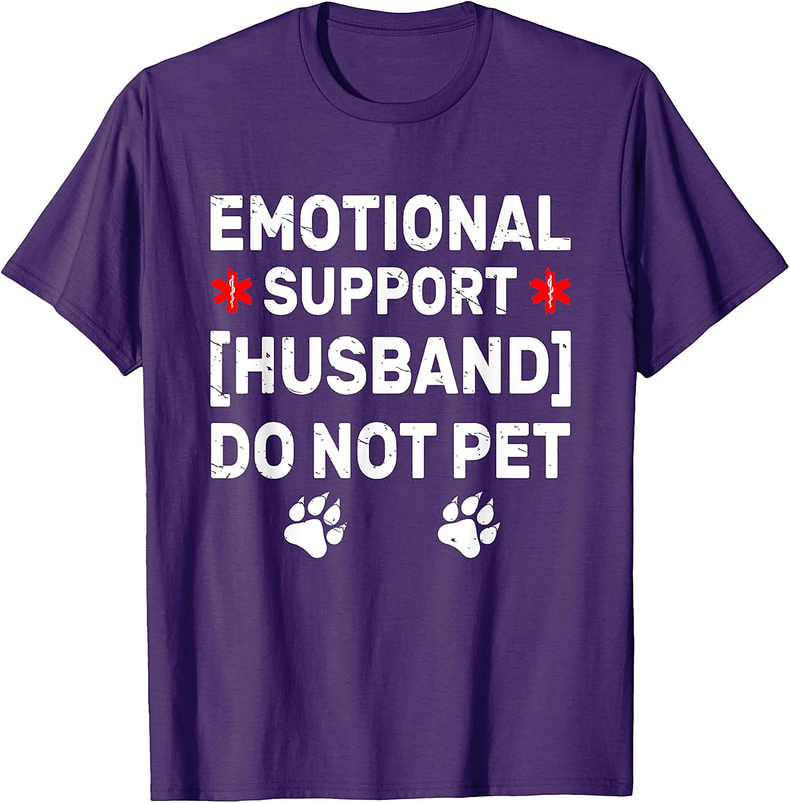 Emotional Support Husband Funny T-Shirt | Do Not Pet Tee