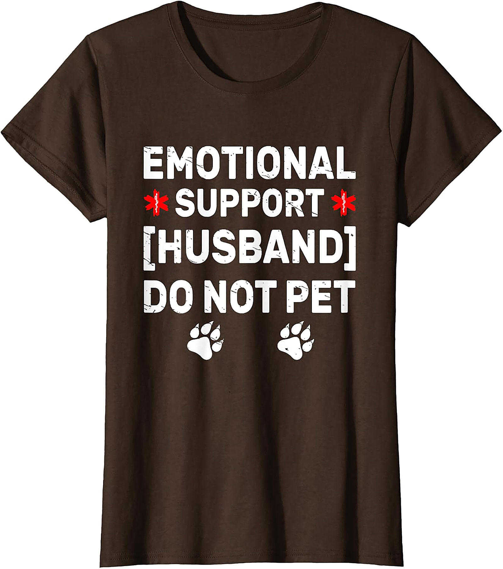 Emotional Support Husband Funny T-Shirt | Do Not Pet Tee