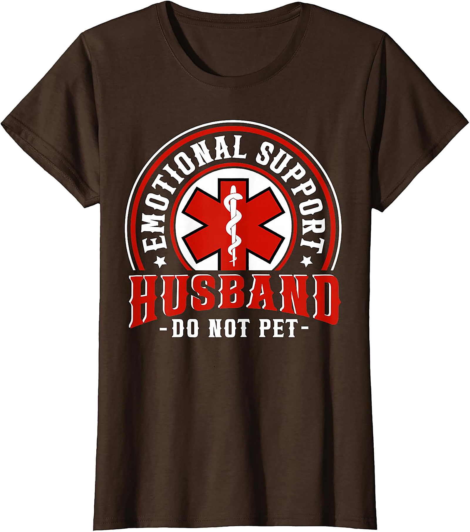 Emotional Support Husband Funny Tee - Do Not Pet Shirt