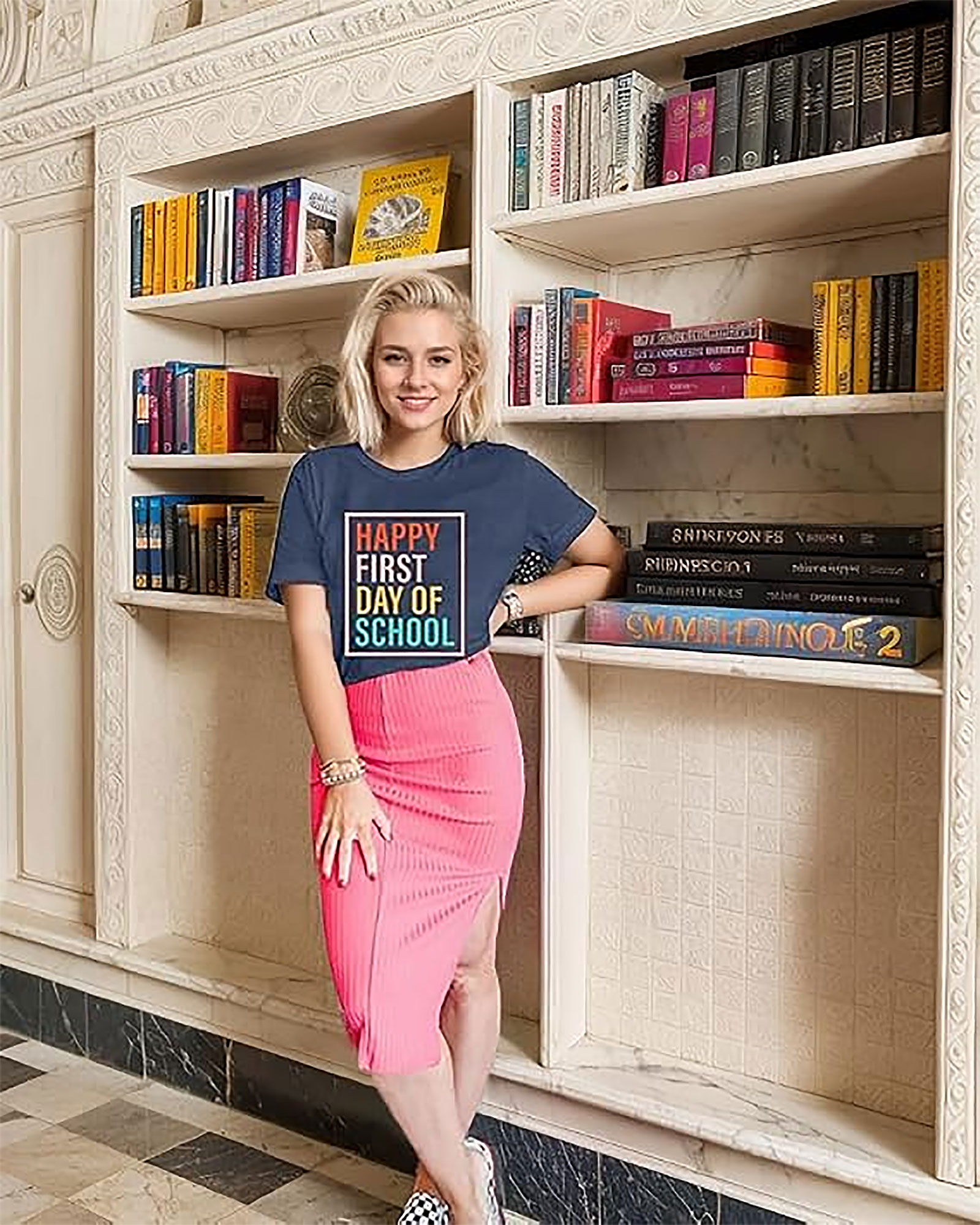 Happy First Day of School Teacher Tee | Cute Graphic Shirt