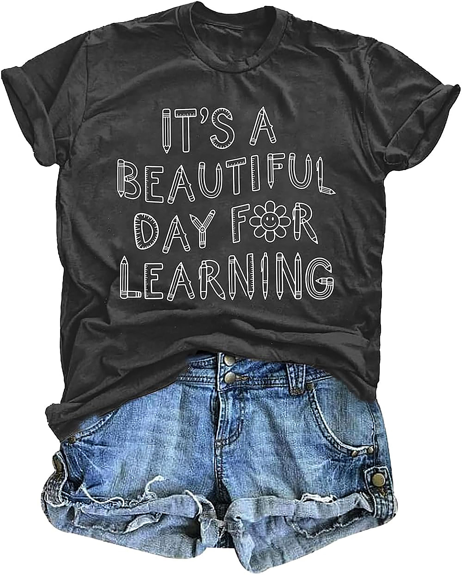 First Day of School Teacher Shirt | Cute Learning Graphic Tee