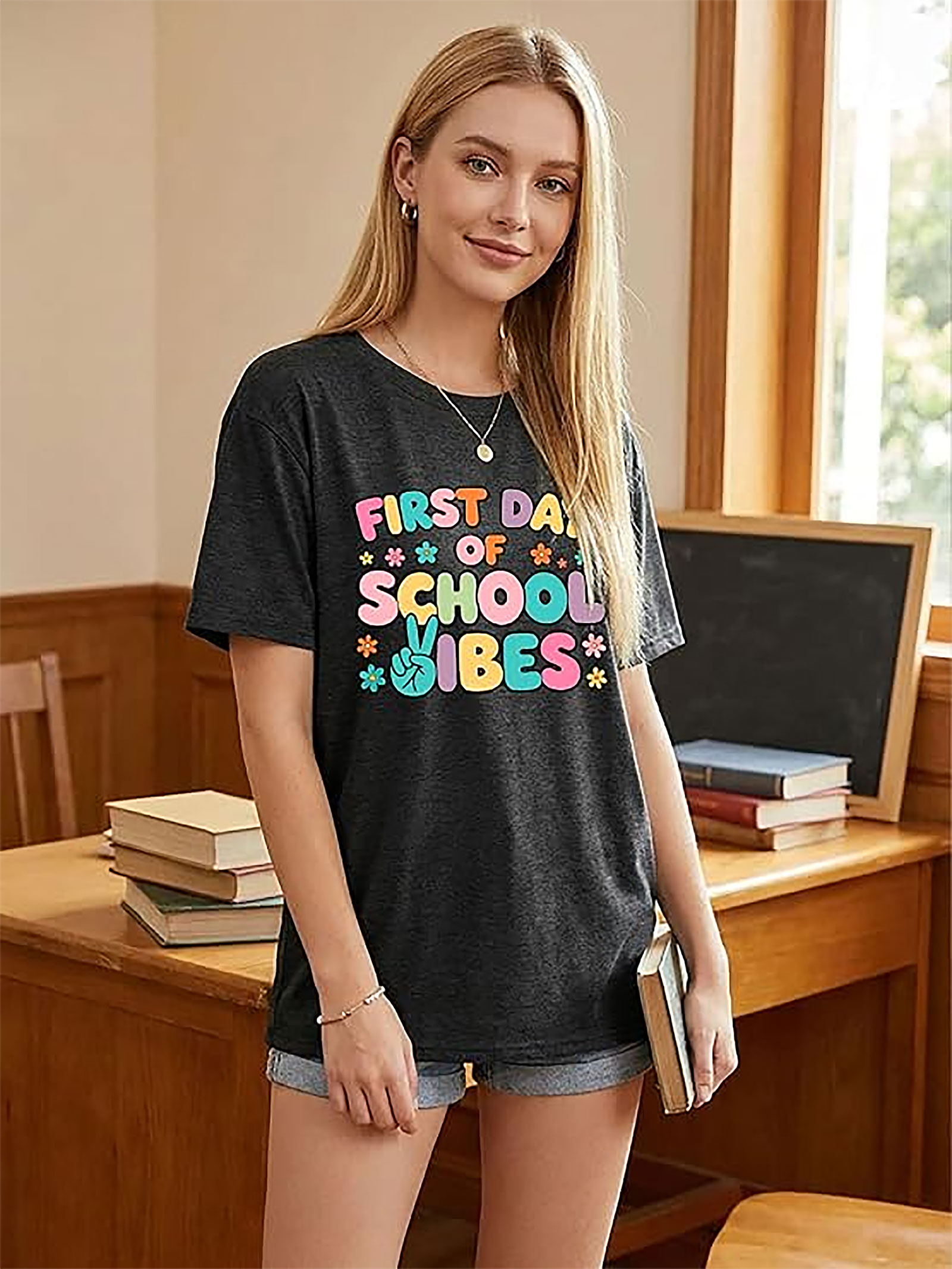 First Day of School Vibes T-Shirt | Teacher Tee