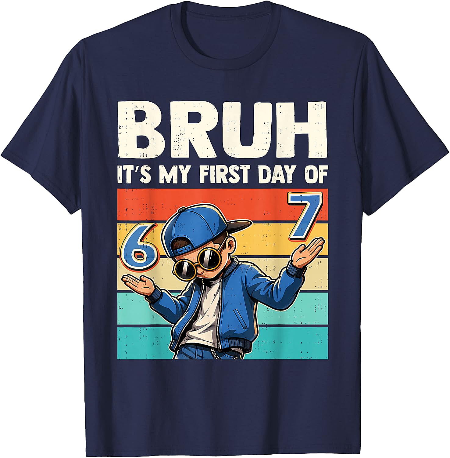 Bruh It's My First Day of School 67 Meme Boys T-Shirt