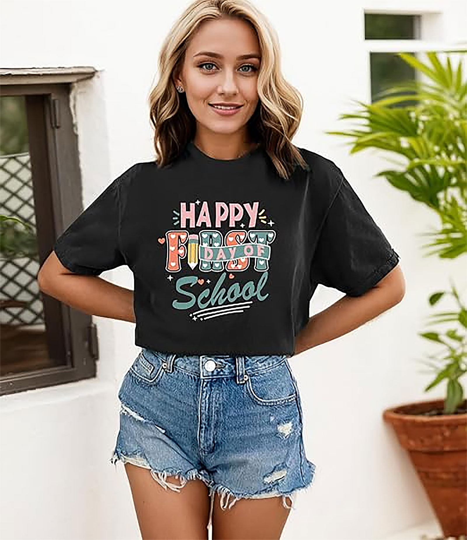Happy First Day of School Shirt | Teacher Back to School Tee