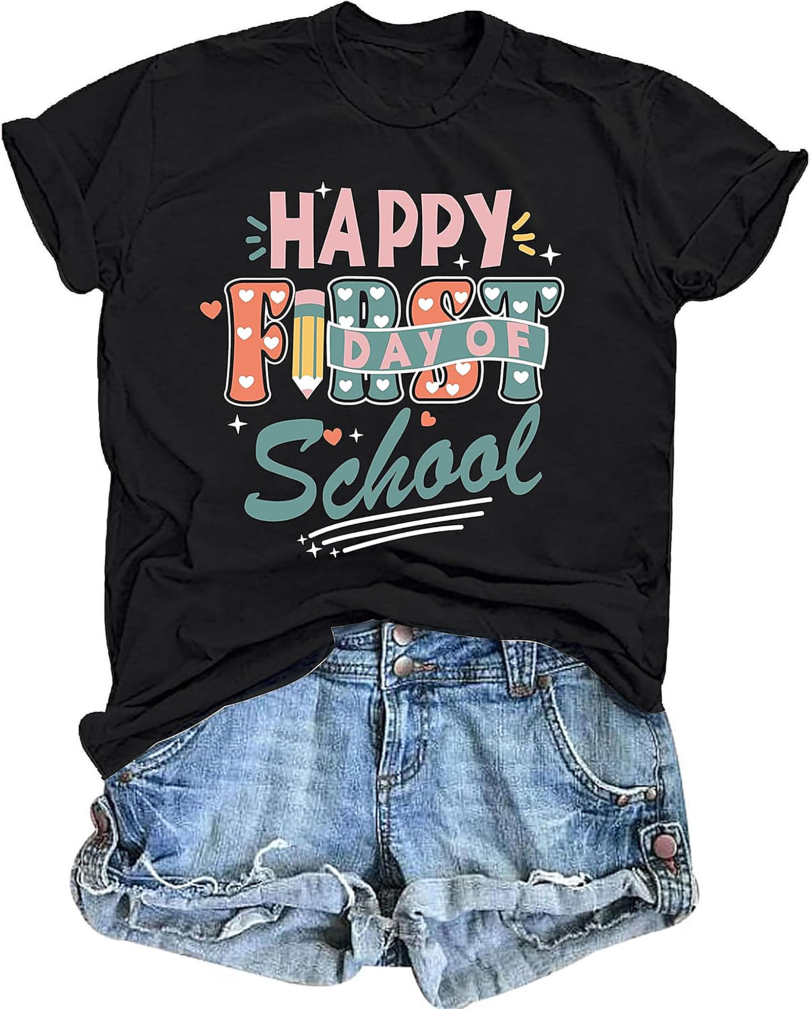 Happy First Day of School Shirt | Teacher Back to School Tee