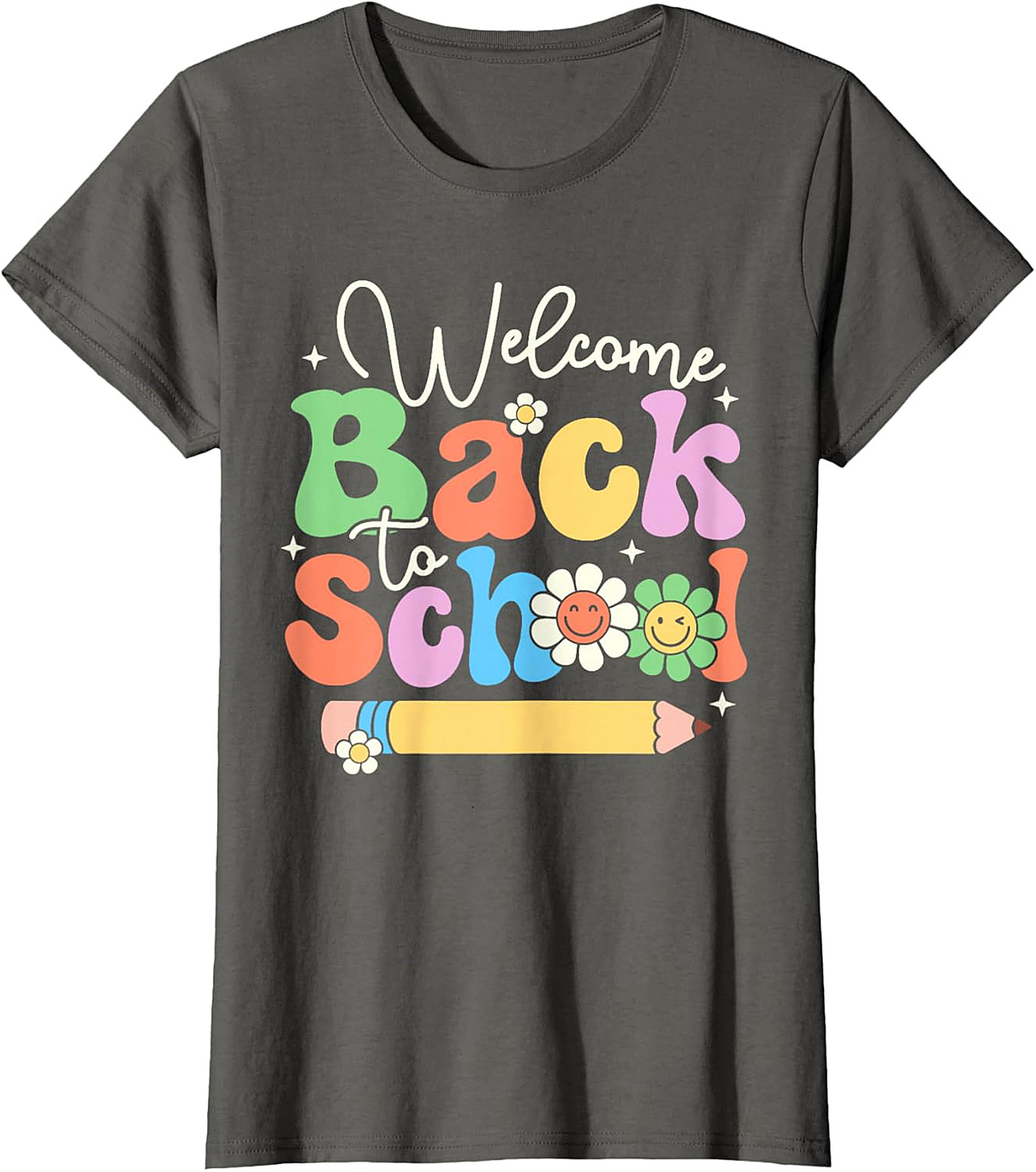 Welcome Back to School Retro Vibes Graphic T-Shirt | Groovy Teacher Tee