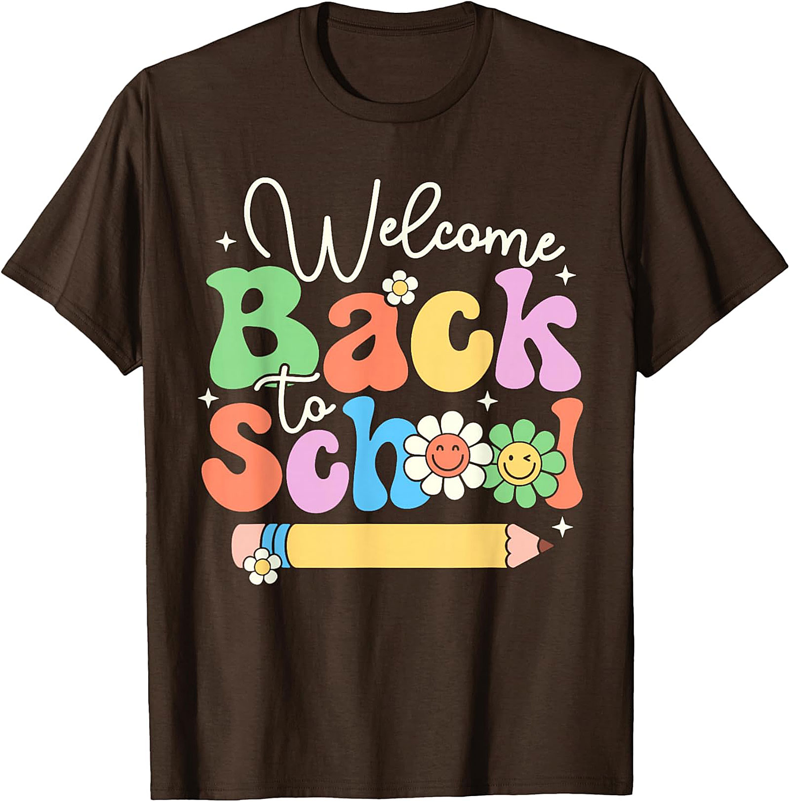 Welcome Back to School Retro Vibes Graphic T-Shirt | Groovy Teacher Tee