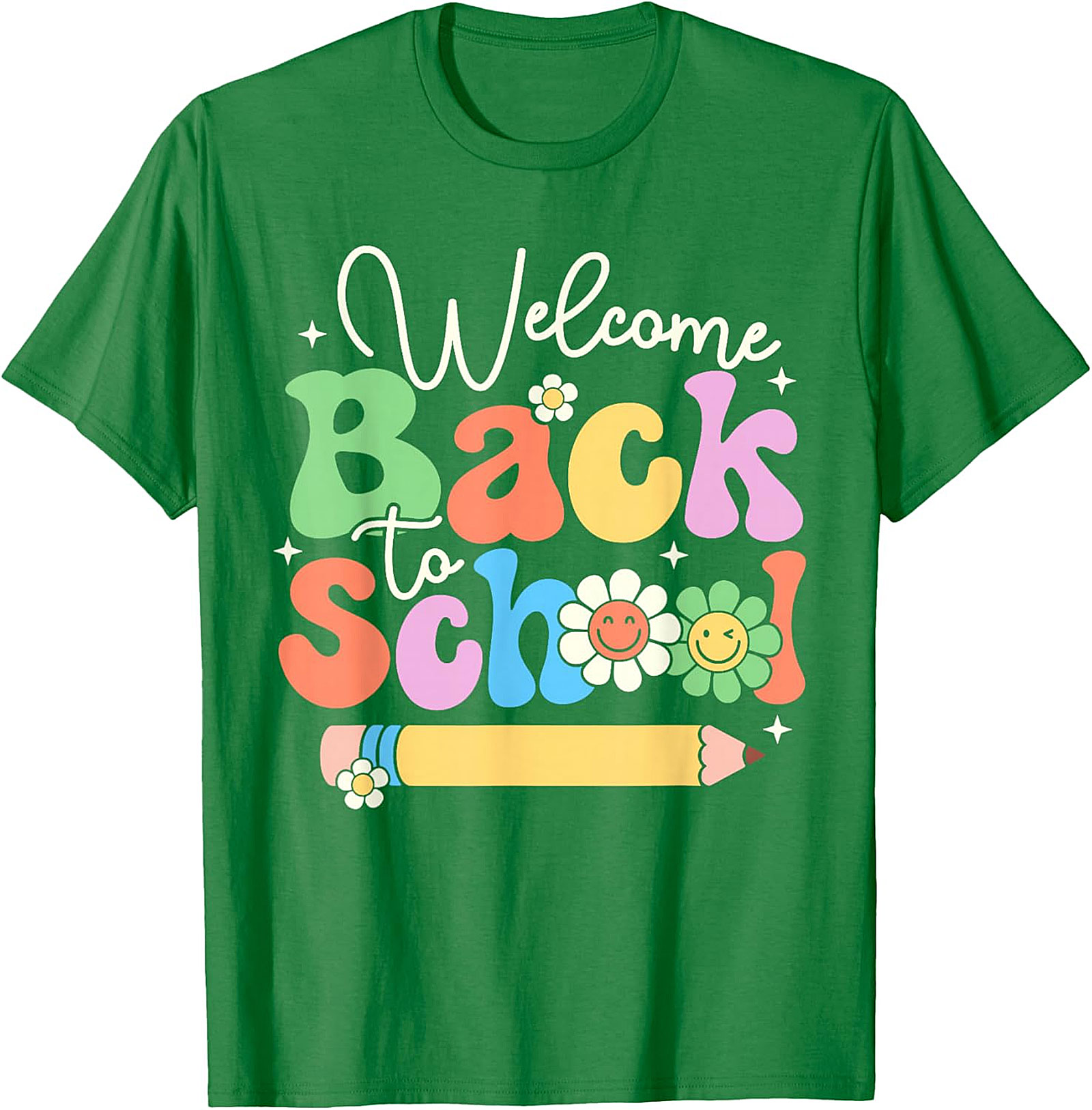Welcome Back to School Retro Vibes Graphic T-Shirt | Groovy Teacher Tee
