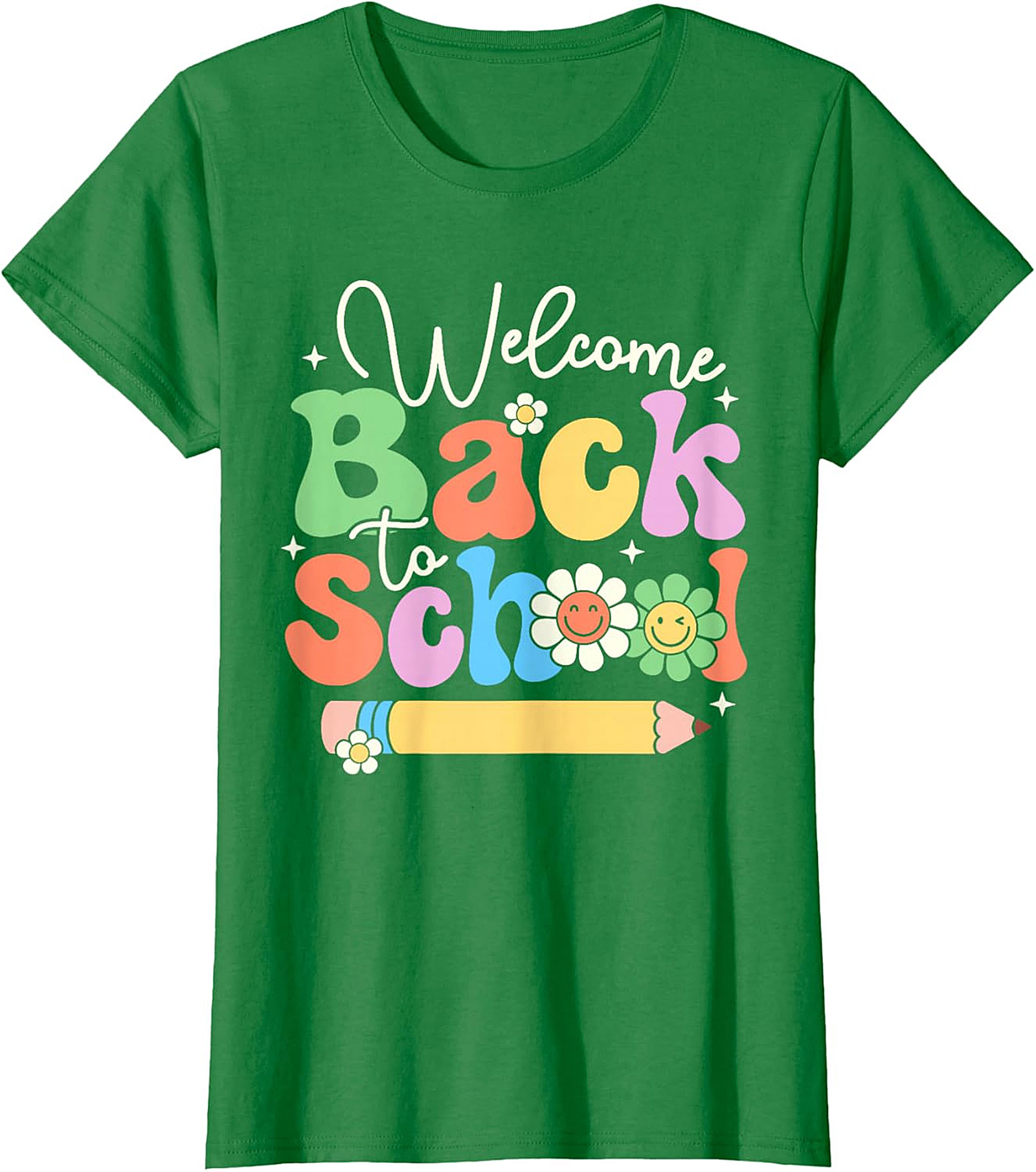 Welcome Back to School Retro Vibes Graphic T-Shirt | Groovy Teacher Tee