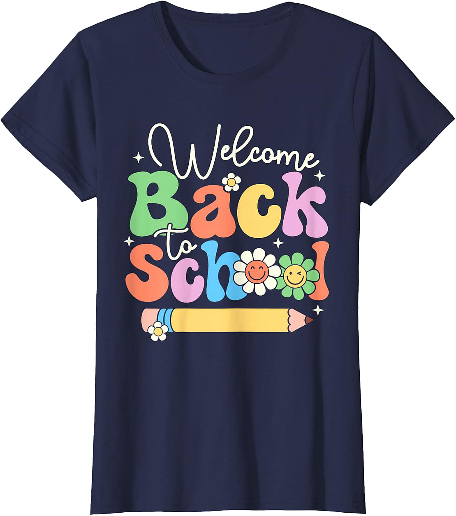 Welcome Back to School Retro Vibes Graphic T-Shirt | Groovy Teacher Tee