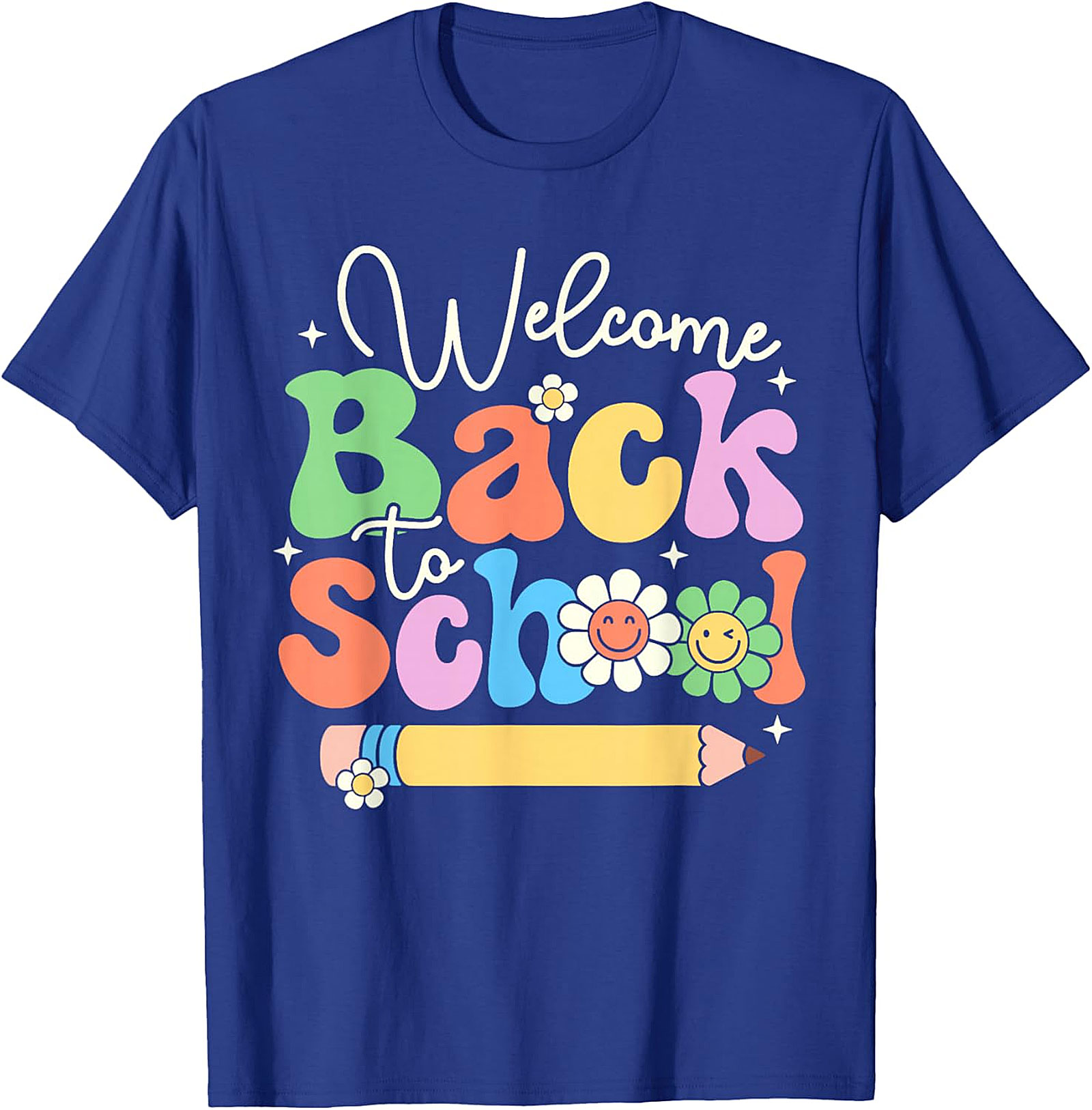 Welcome Back to School Retro Vibes Graphic T-Shirt | Groovy Teacher Tee