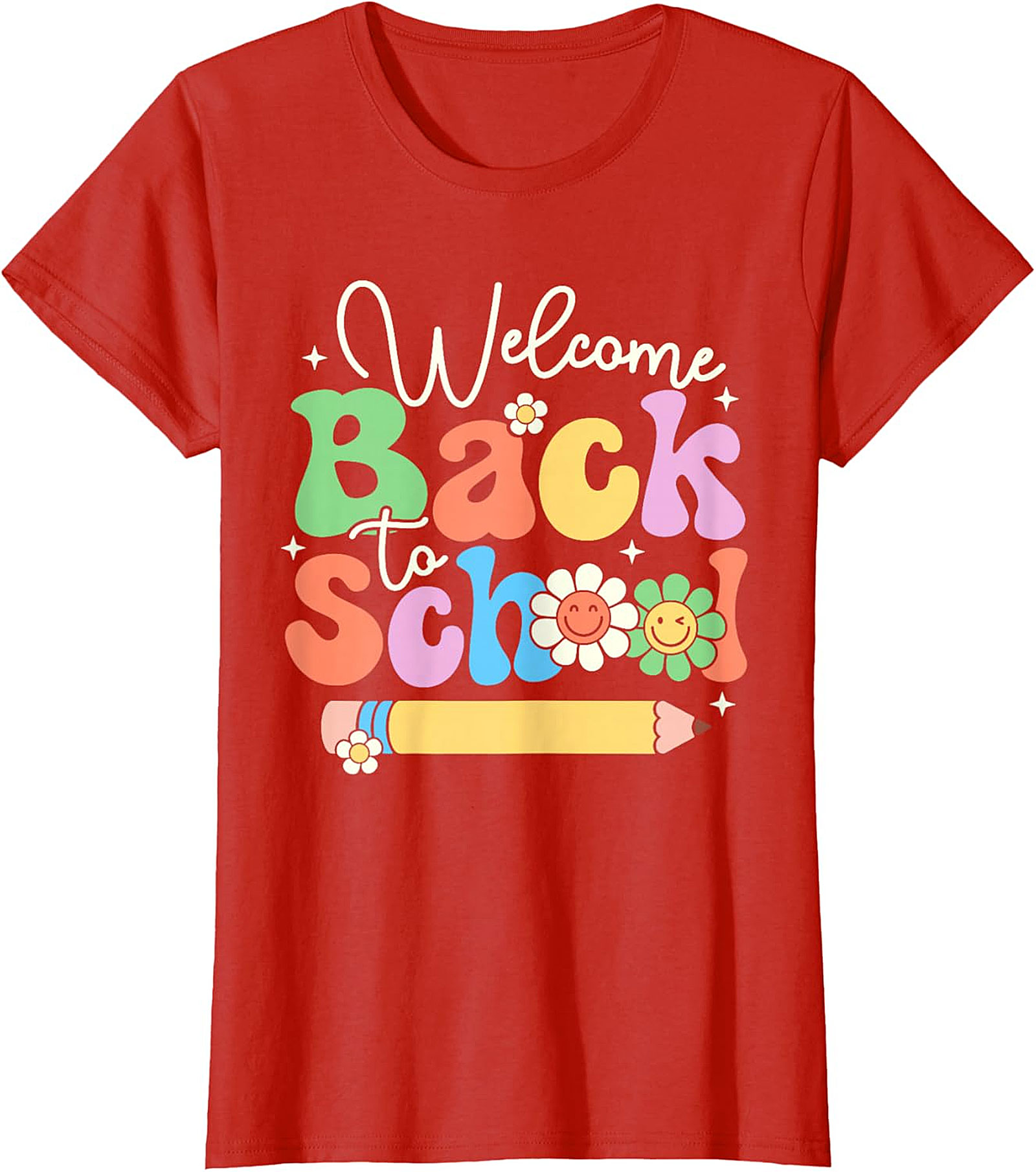 Welcome Back to School Retro Vibes Graphic T-Shirt | Groovy Teacher Tee