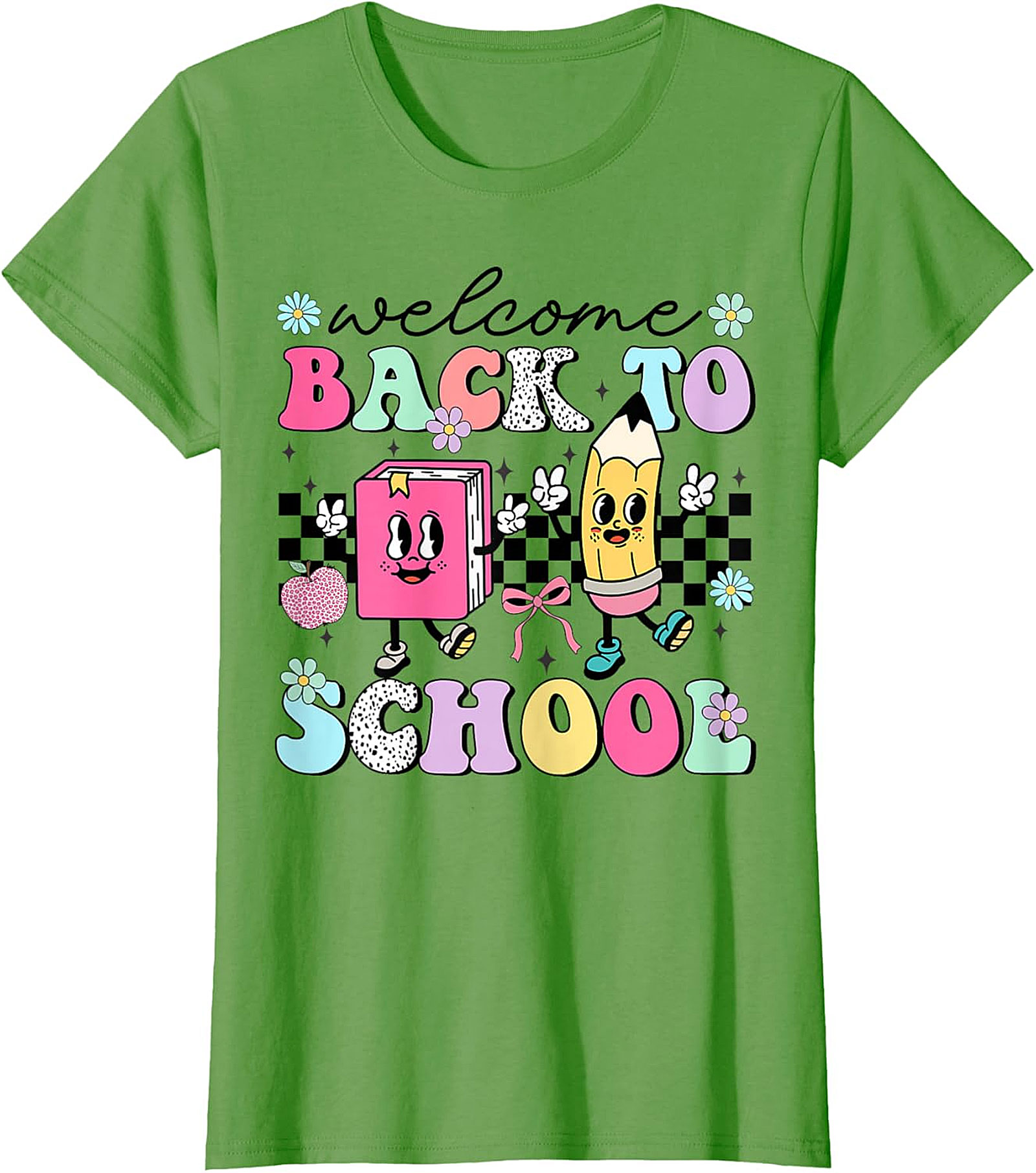  Groovy Welcome Back To School Retro Graphic Tee