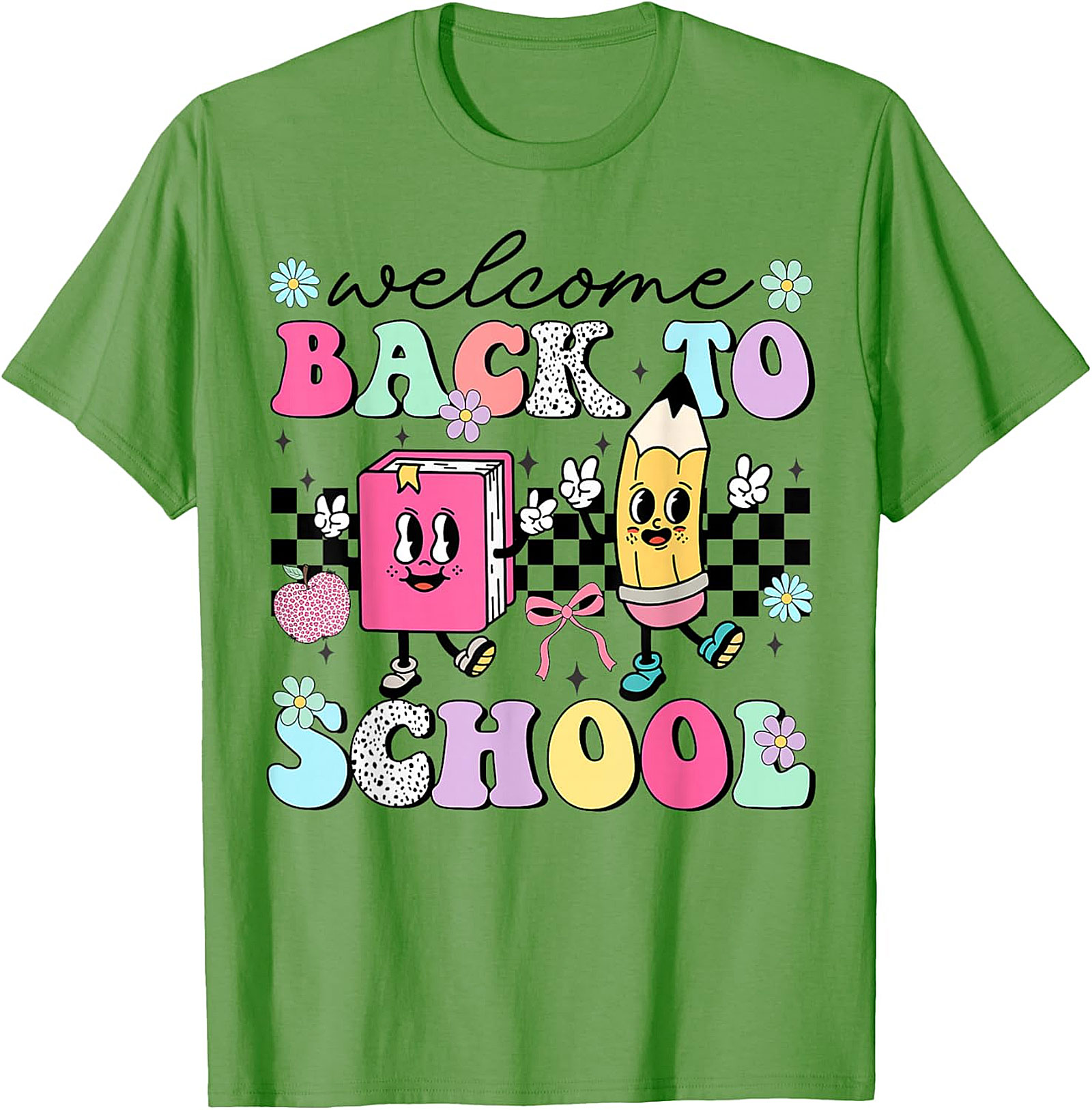  Groovy Welcome Back To School Retro Graphic Tee