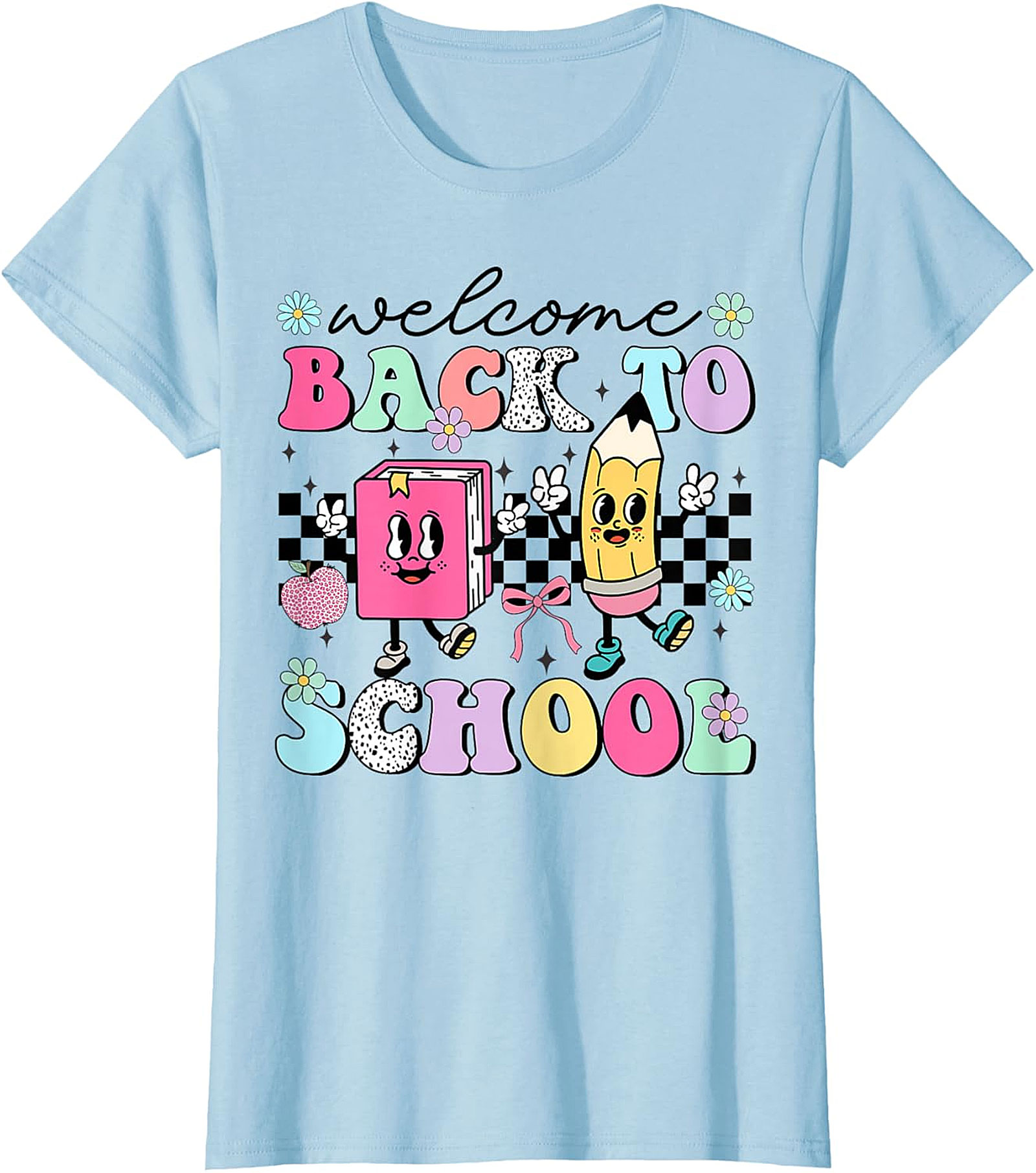  Groovy Welcome Back To School Retro Graphic Tee