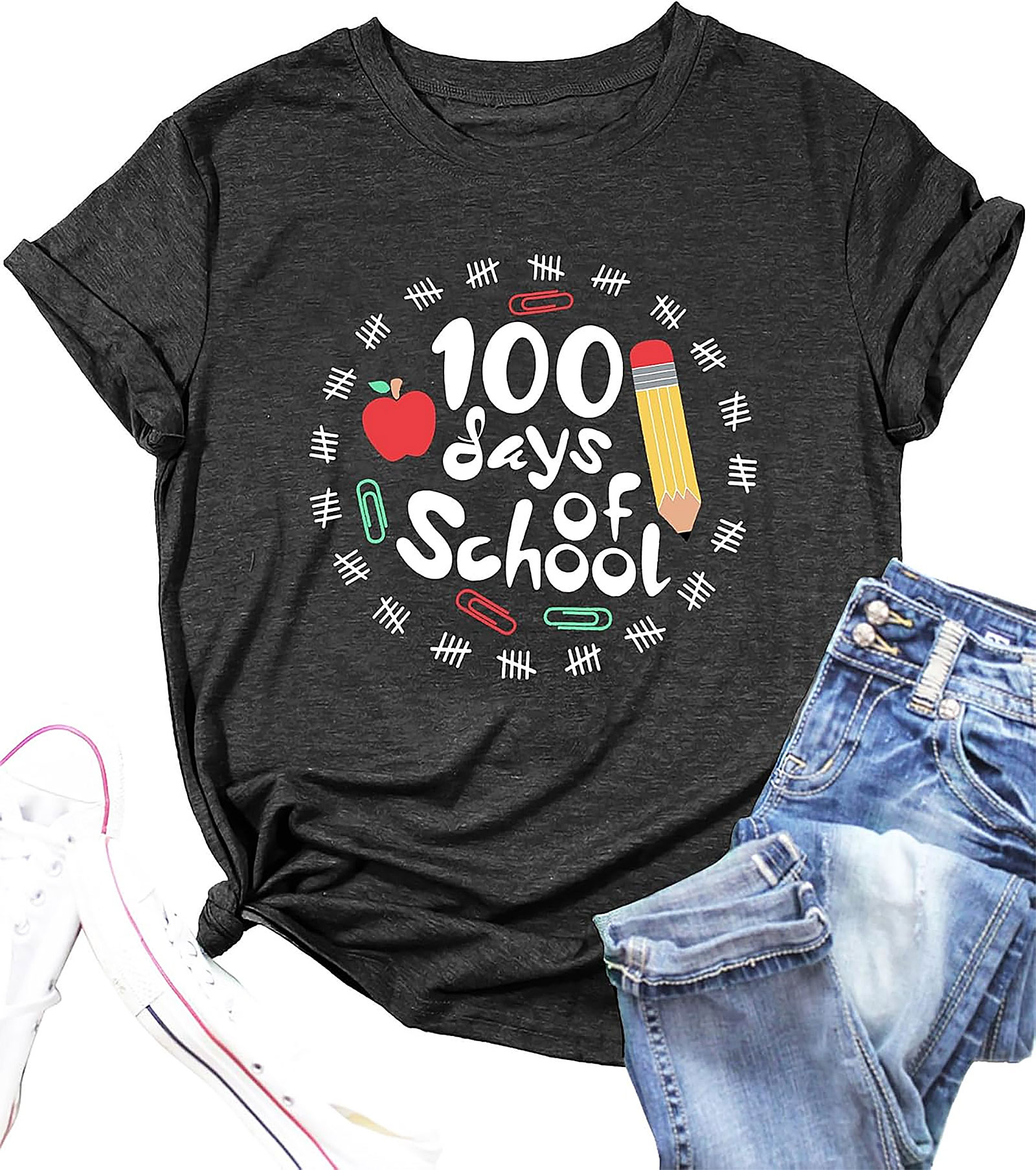 100 Days of School Shirt | Teacher Tee | Kindergarten 100th Day Shirt