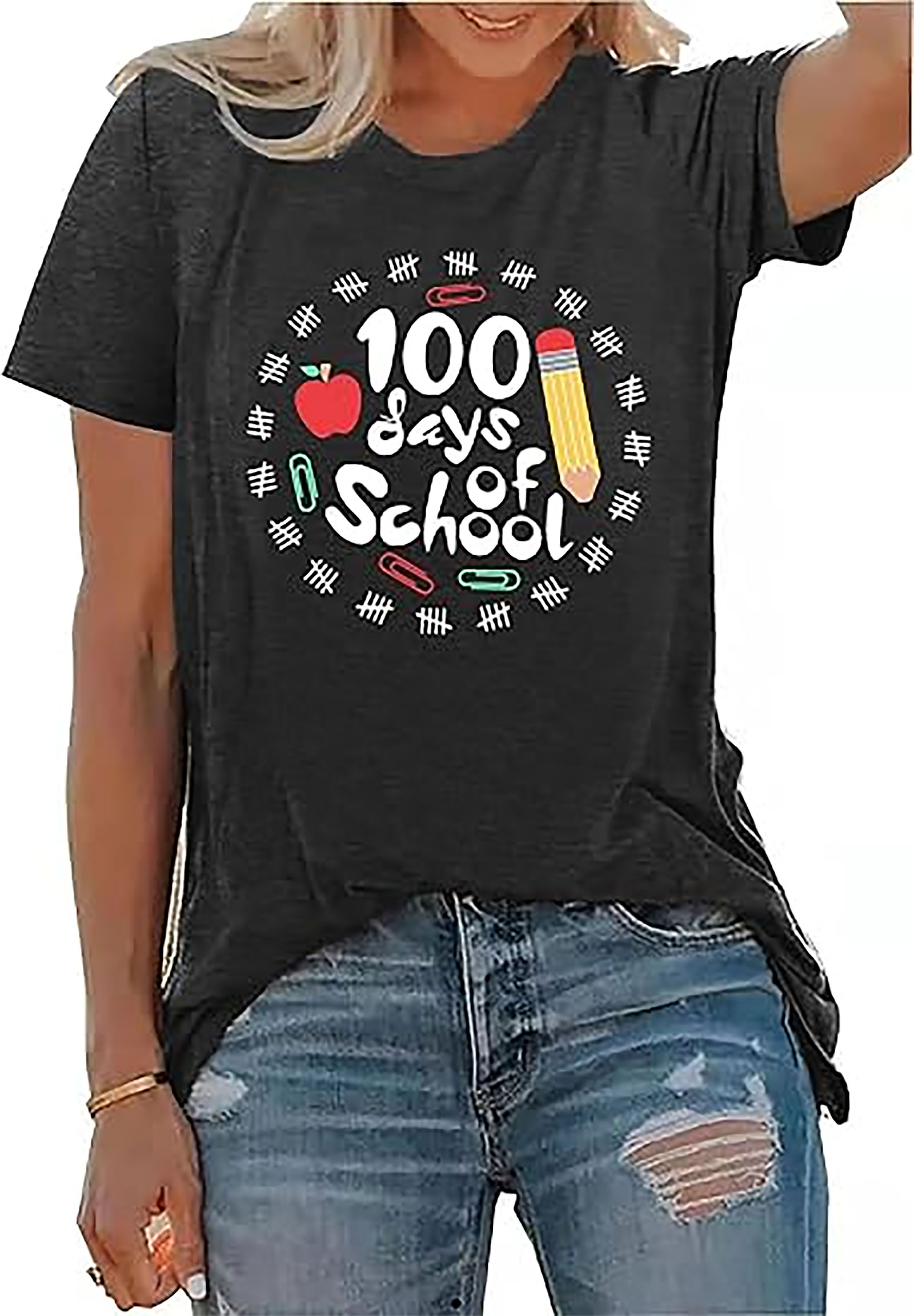 100 Days of School Shirt | Teacher Tee | Kindergarten 100th Day Shirt