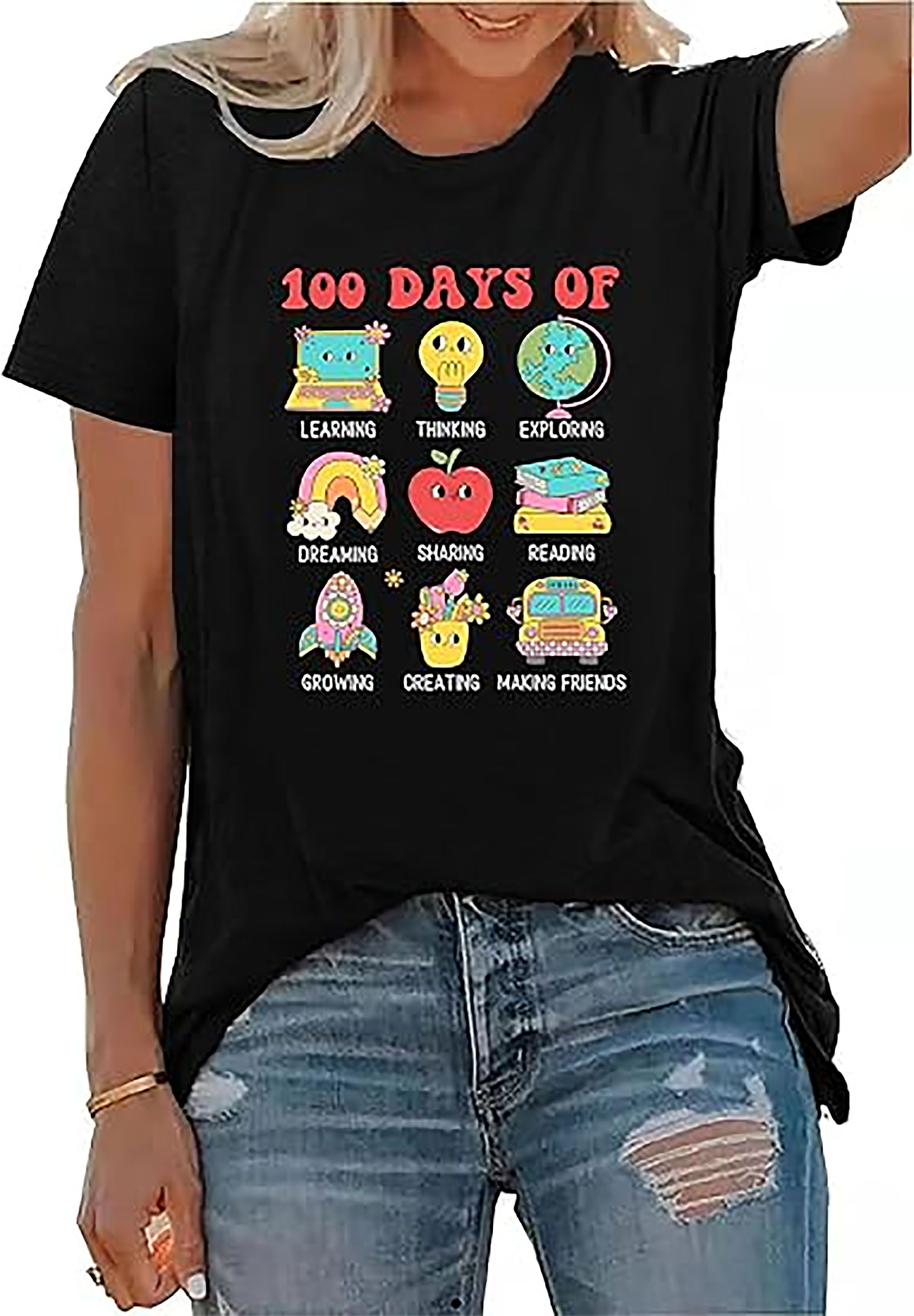 100 Days of School Shirt for Teachers | Fun 100th Day Tee