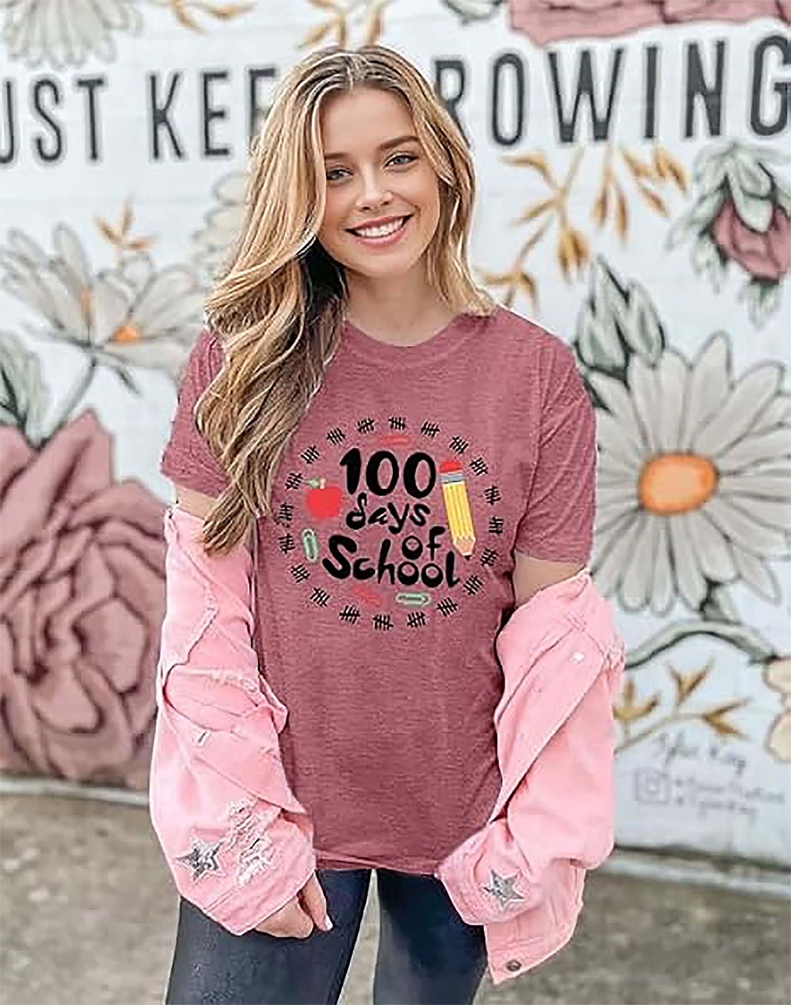 100 Days of School Shirt Teacher Tee | 100th Day Kindergarten Gift