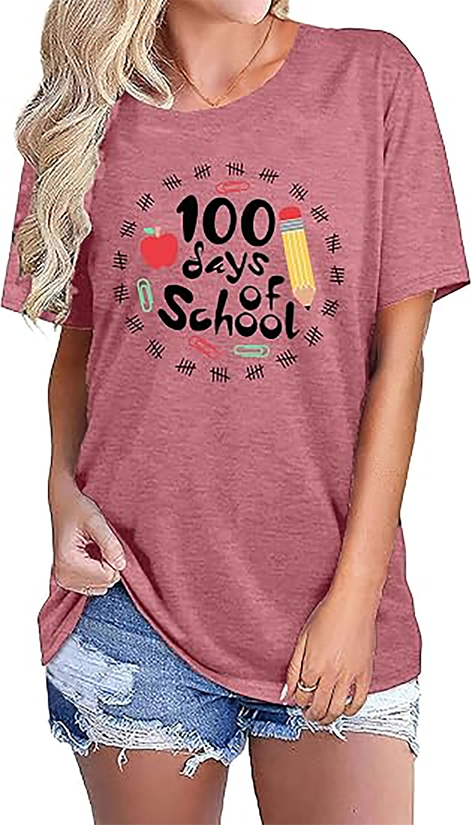 100 Days of School Shirt Teacher Tee | 100th Day Kindergarten Gift