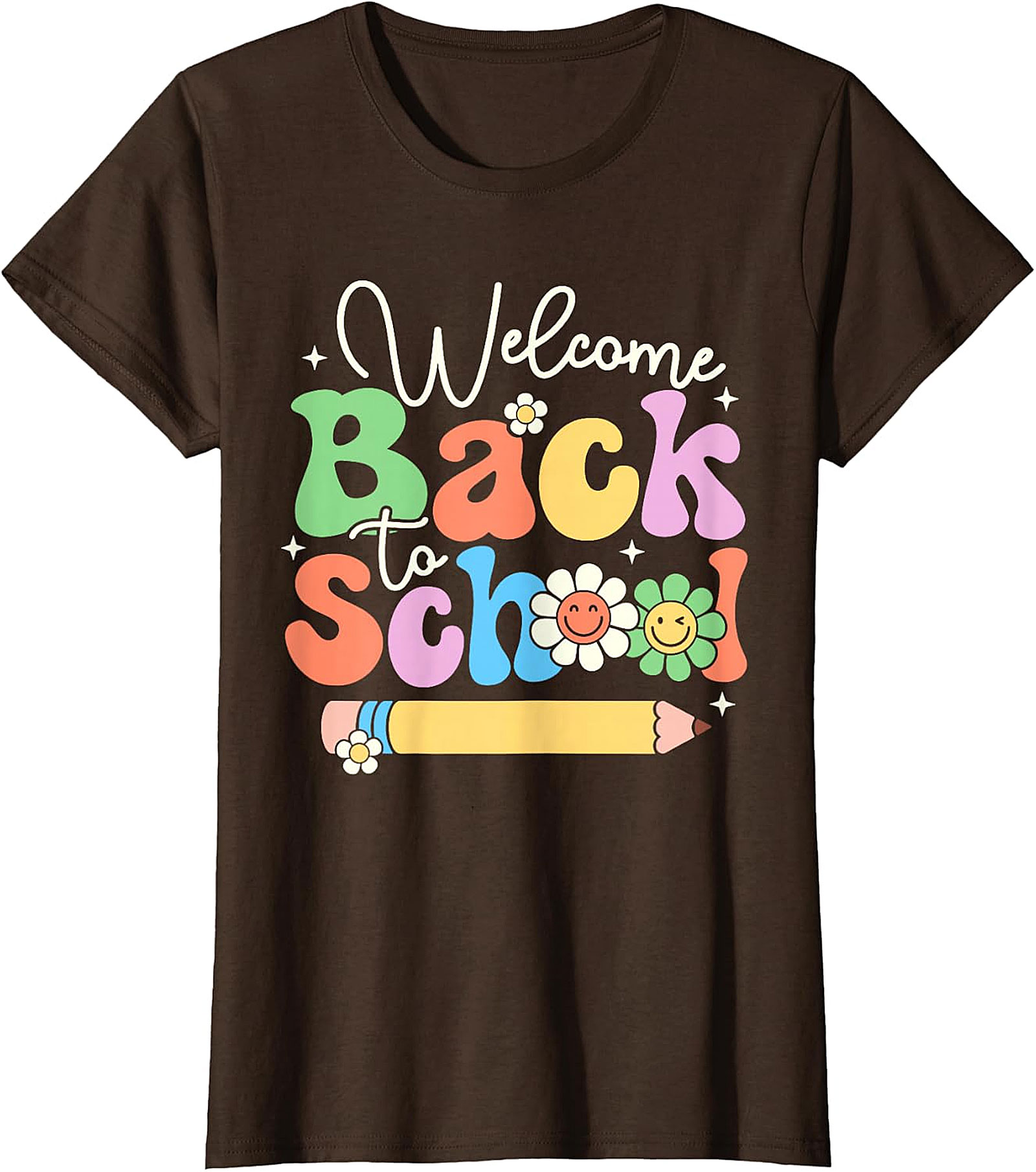Welcome Back To School Green T-Shirt | Fun Colorful School Tee