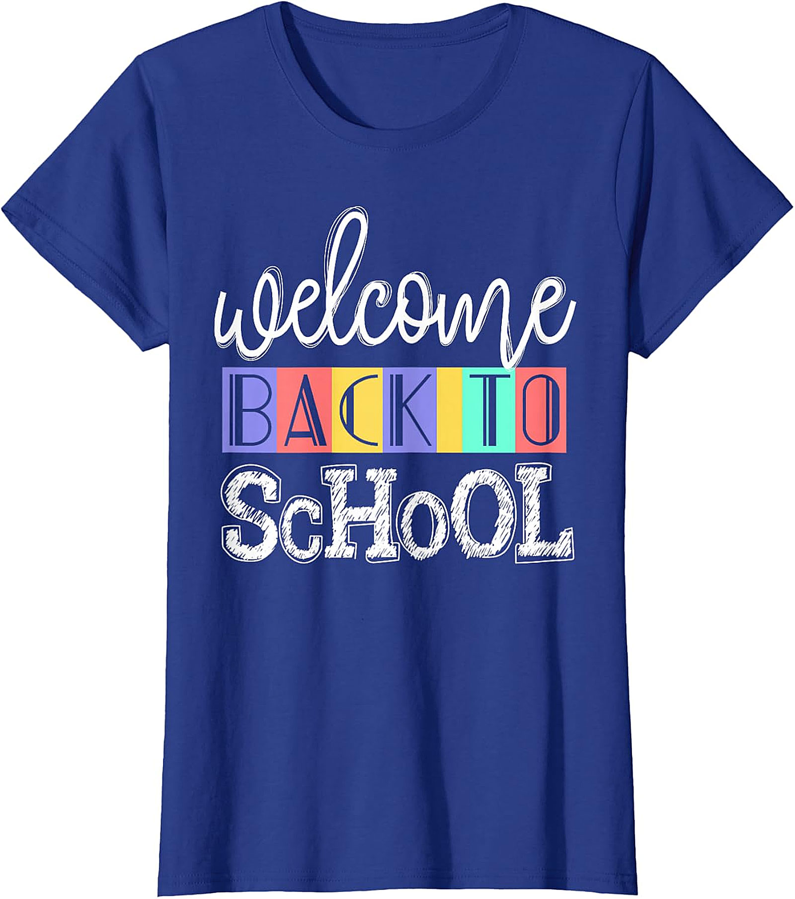 Welcome Back To School Green T-Shirt | Fun Colorful School Tee