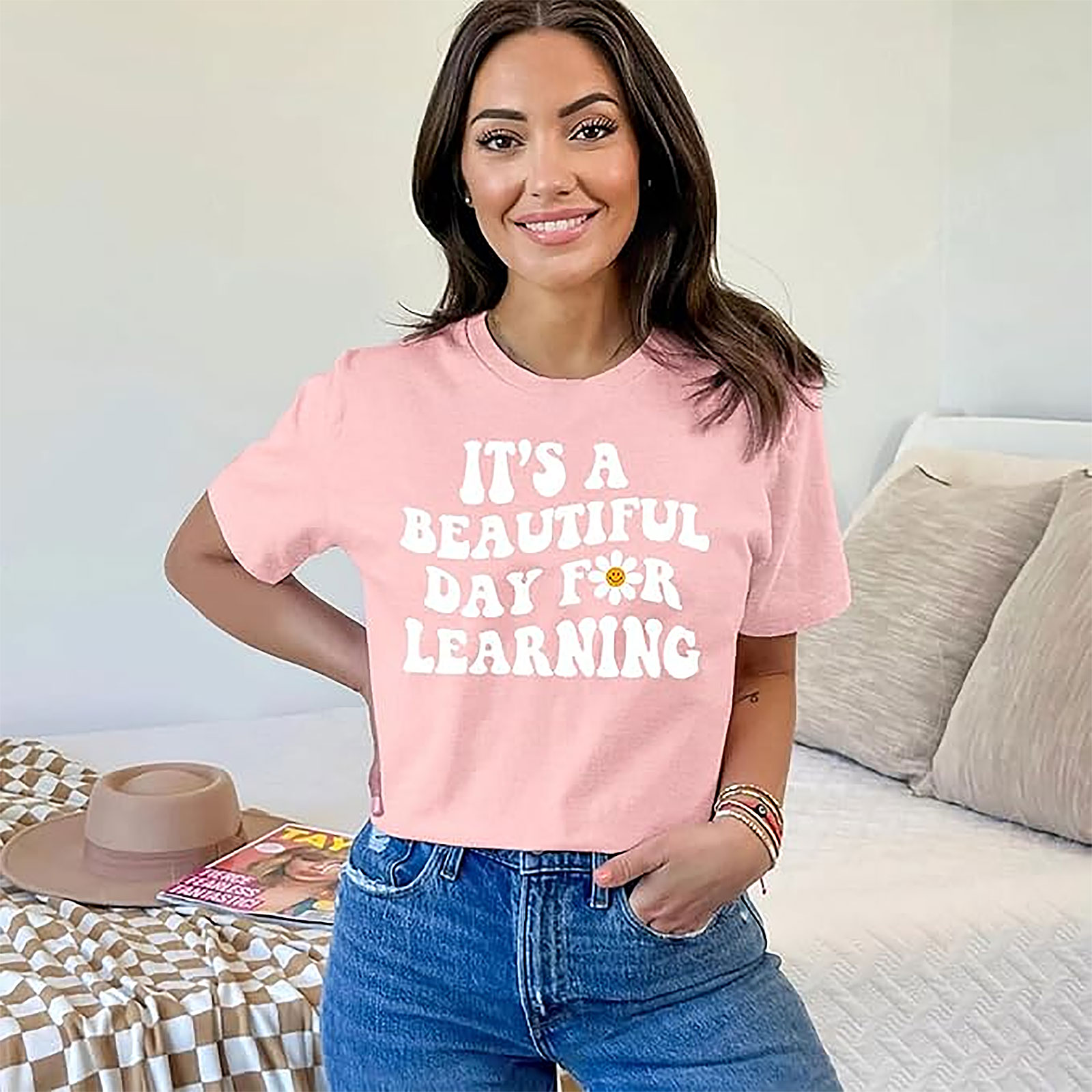 Beautiful Day for Learning Teacher Shirt | Funny Graphic Tee