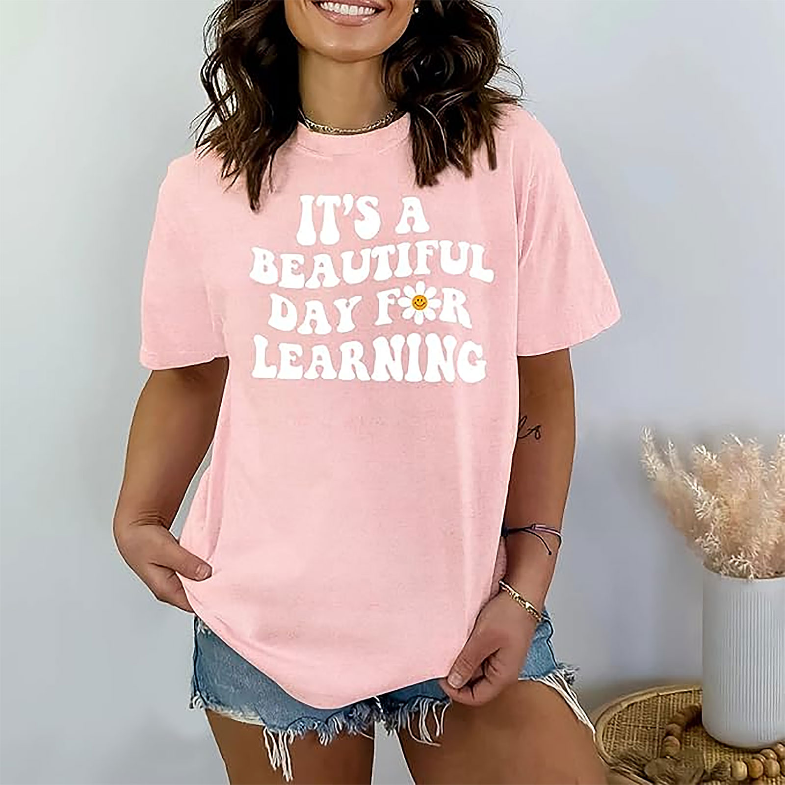 Beautiful Day for Learning Teacher Shirt | Funny Graphic Tee
