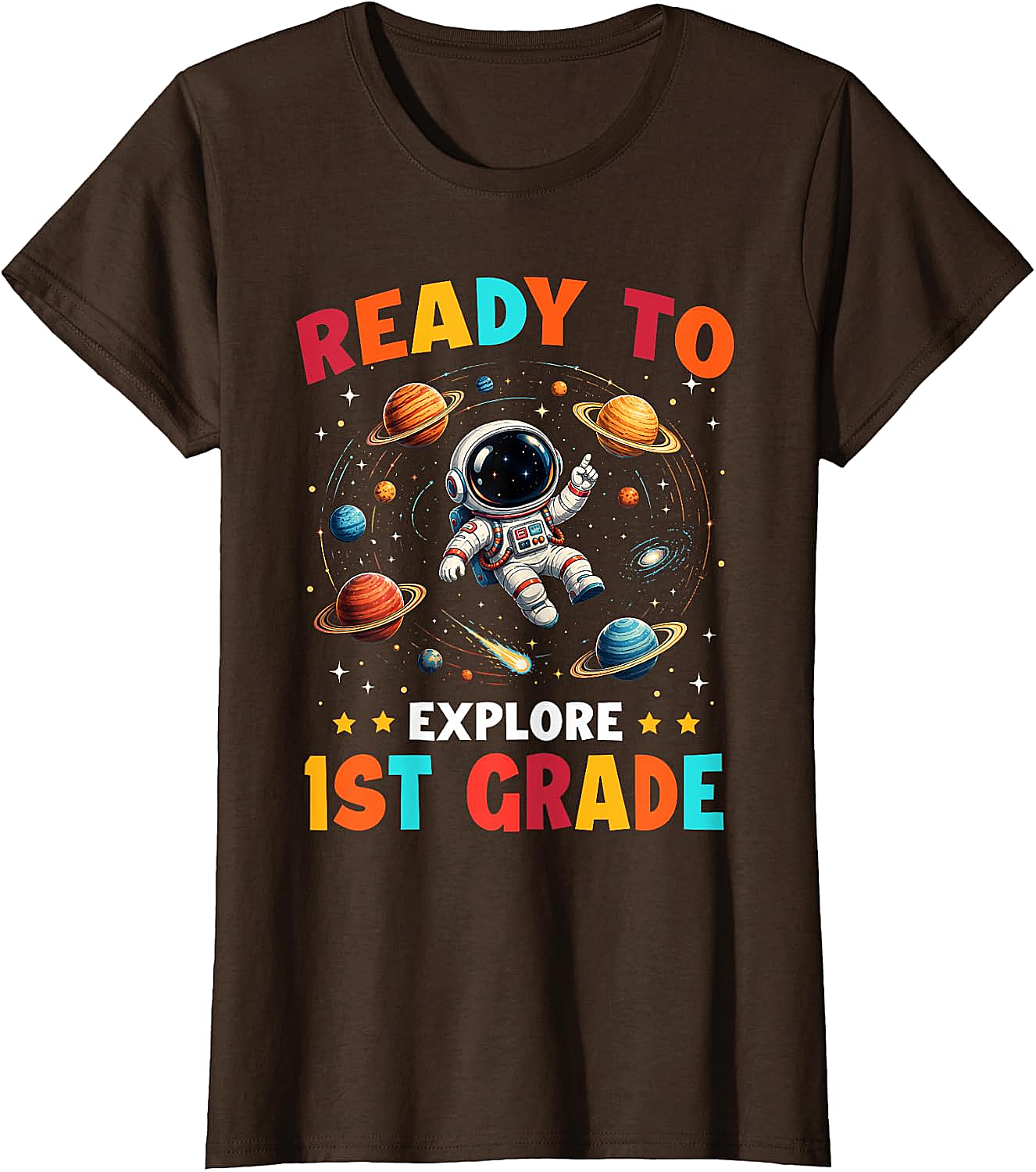 1st Grade Astronaut Back to School Kids T-Shirt Explore
