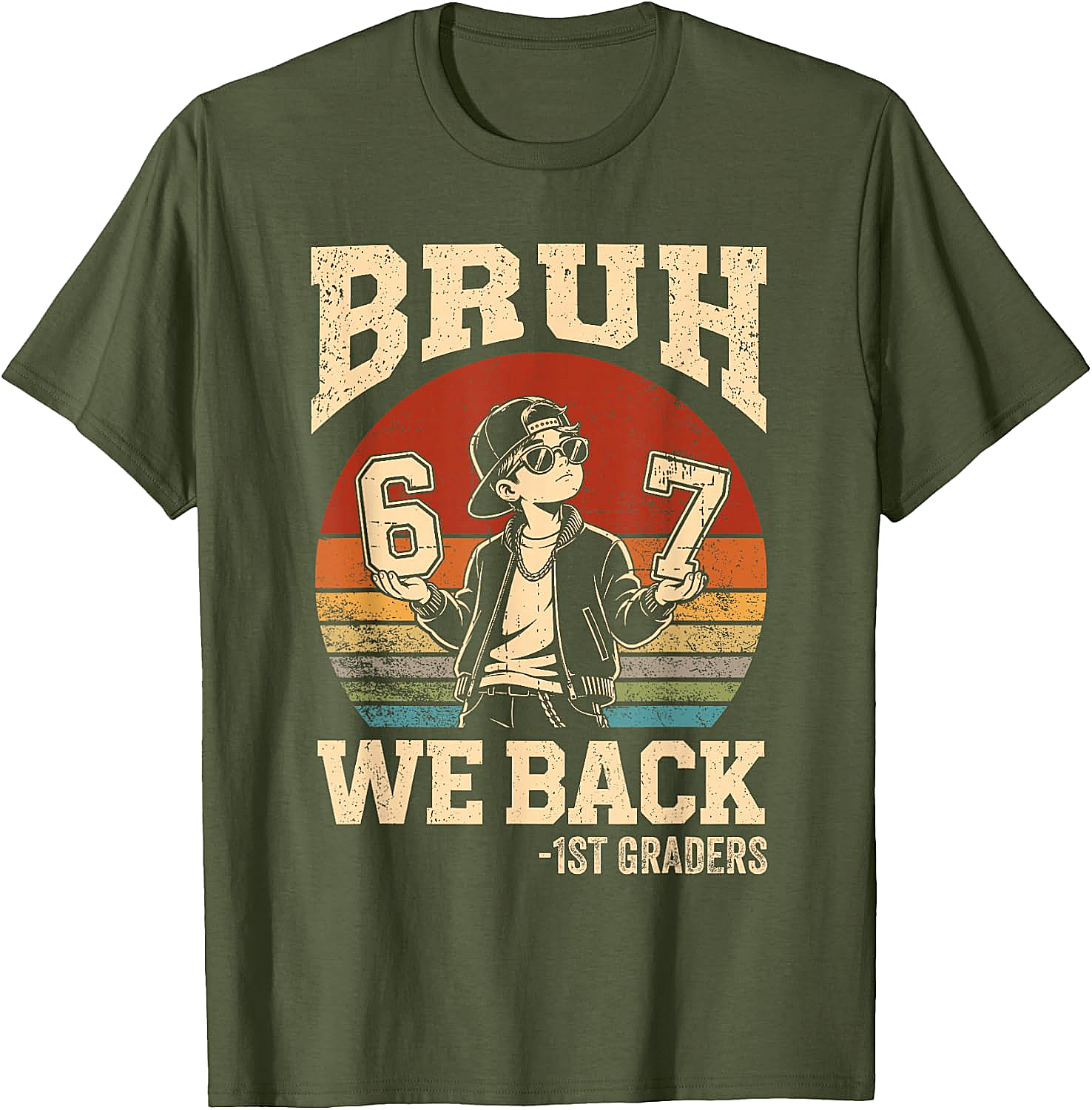1st Grade Bruh We Back T-Shirt - First Day of School Tee