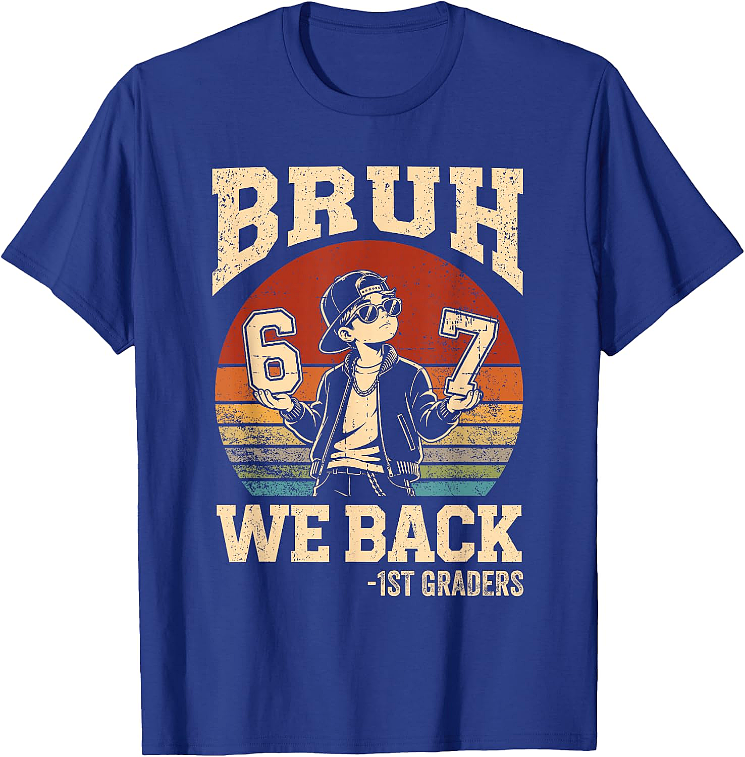 1st Grade Bruh We Back T-Shirt - First Day of School Tee