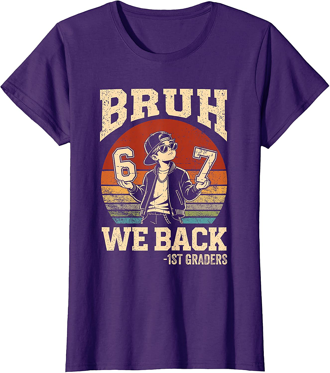 1st Grade Bruh We Back T-Shirt - First Day of School Tee