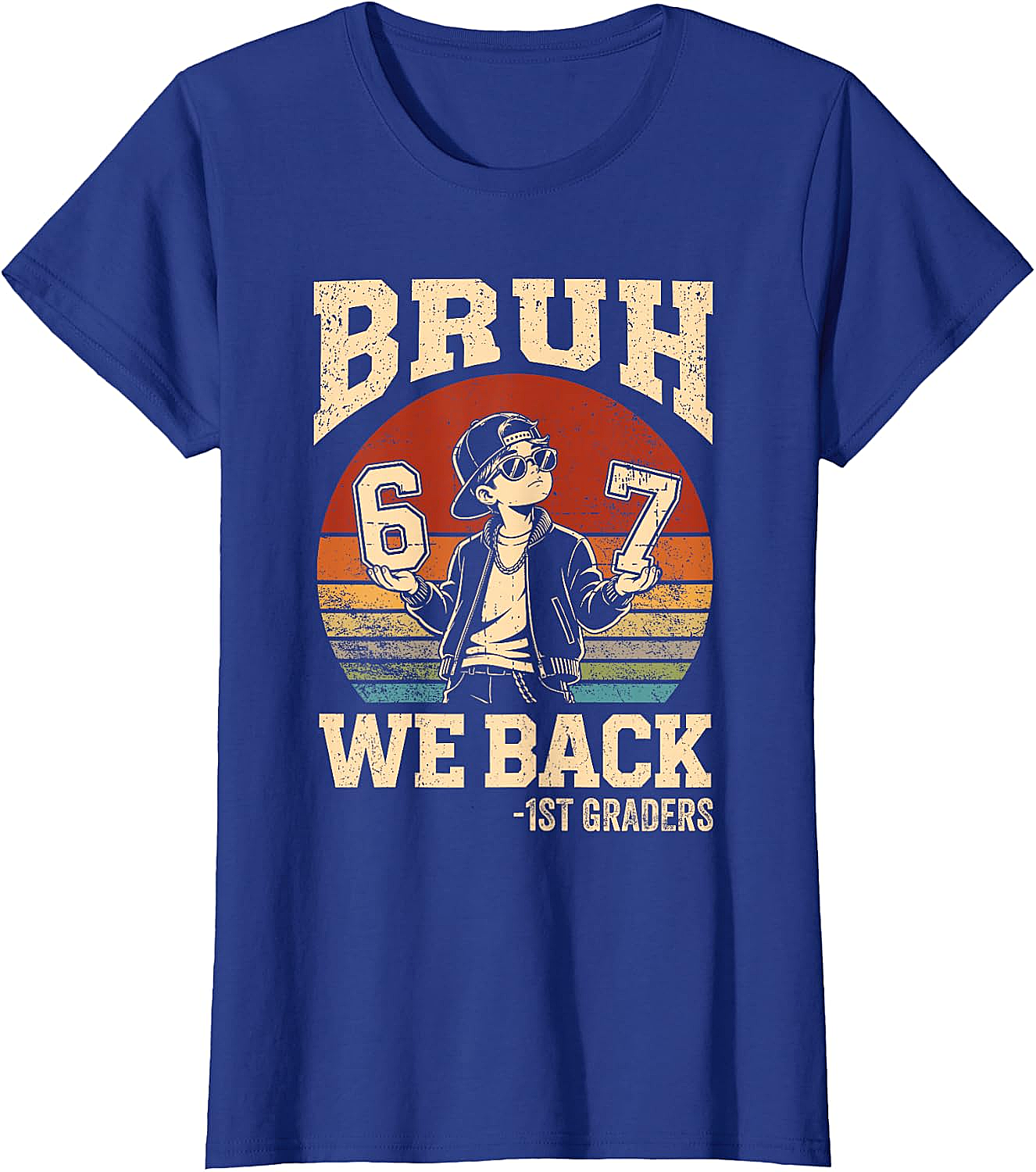 1st Grade Bruh We Back T-Shirt - First Day of School Tee