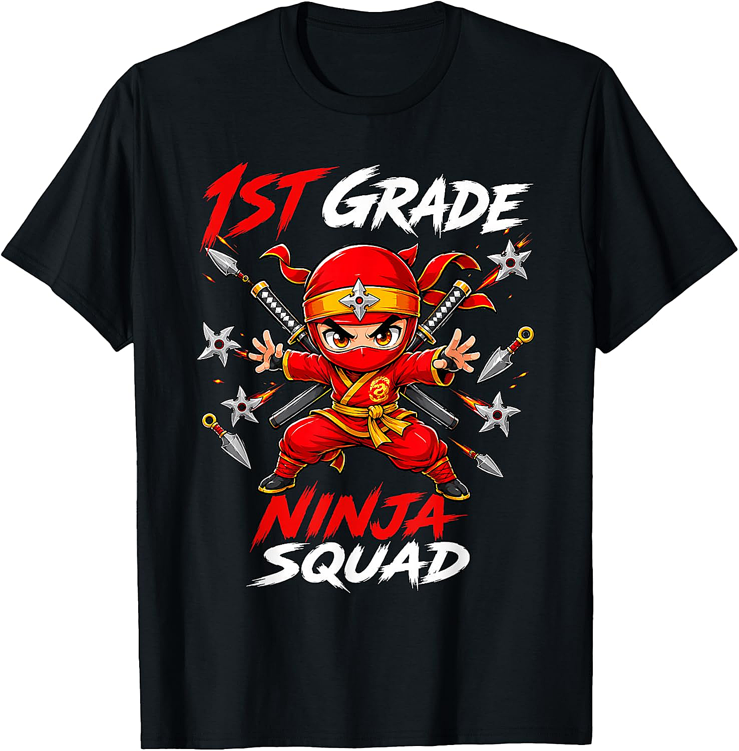 1st Grade Ninja Squad Tee Back to School Boys Shirt
