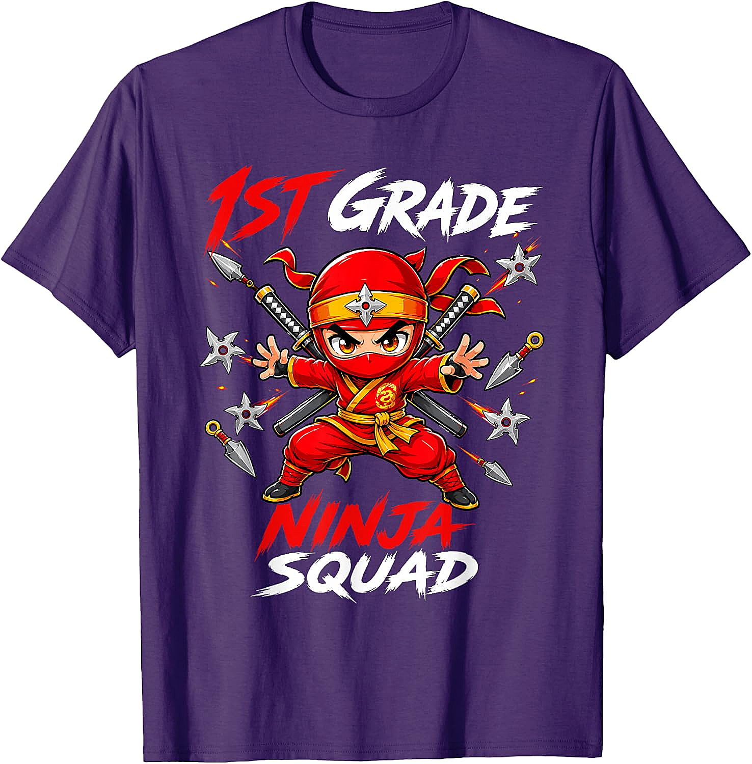 1st Grade Ninja Squad Tee Back to School Boys Shirt