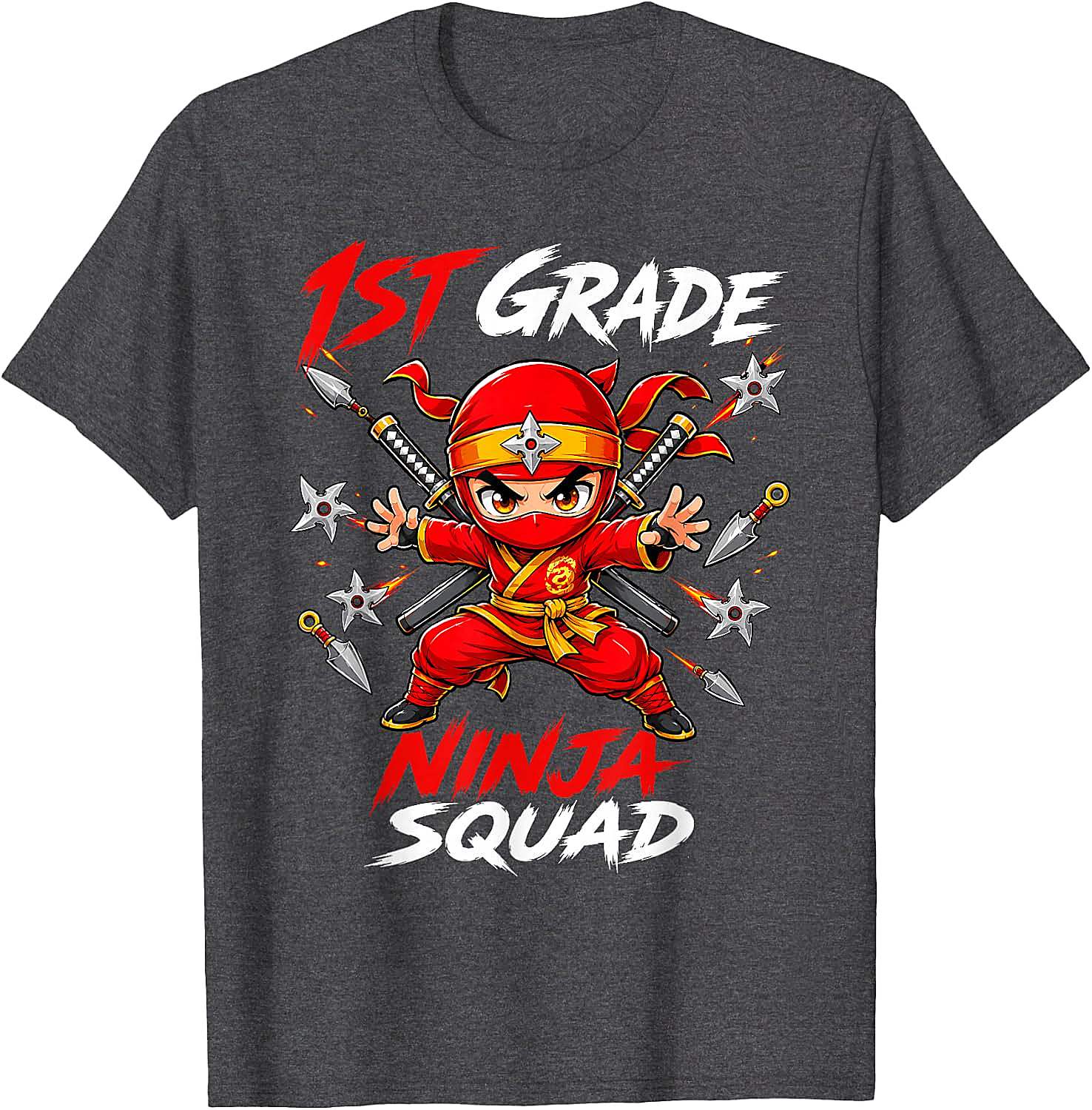 1st Grade Ninja Squad Tee Back to School Boys Shirt
