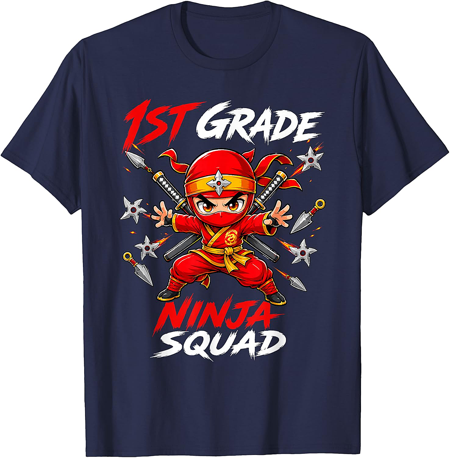 1st Grade Ninja Squad Tee Back to School Boys Shirt