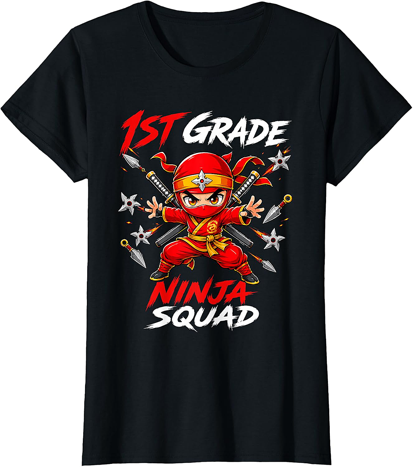 1st Grade Ninja Squad Tee Back to School Boys Shirt