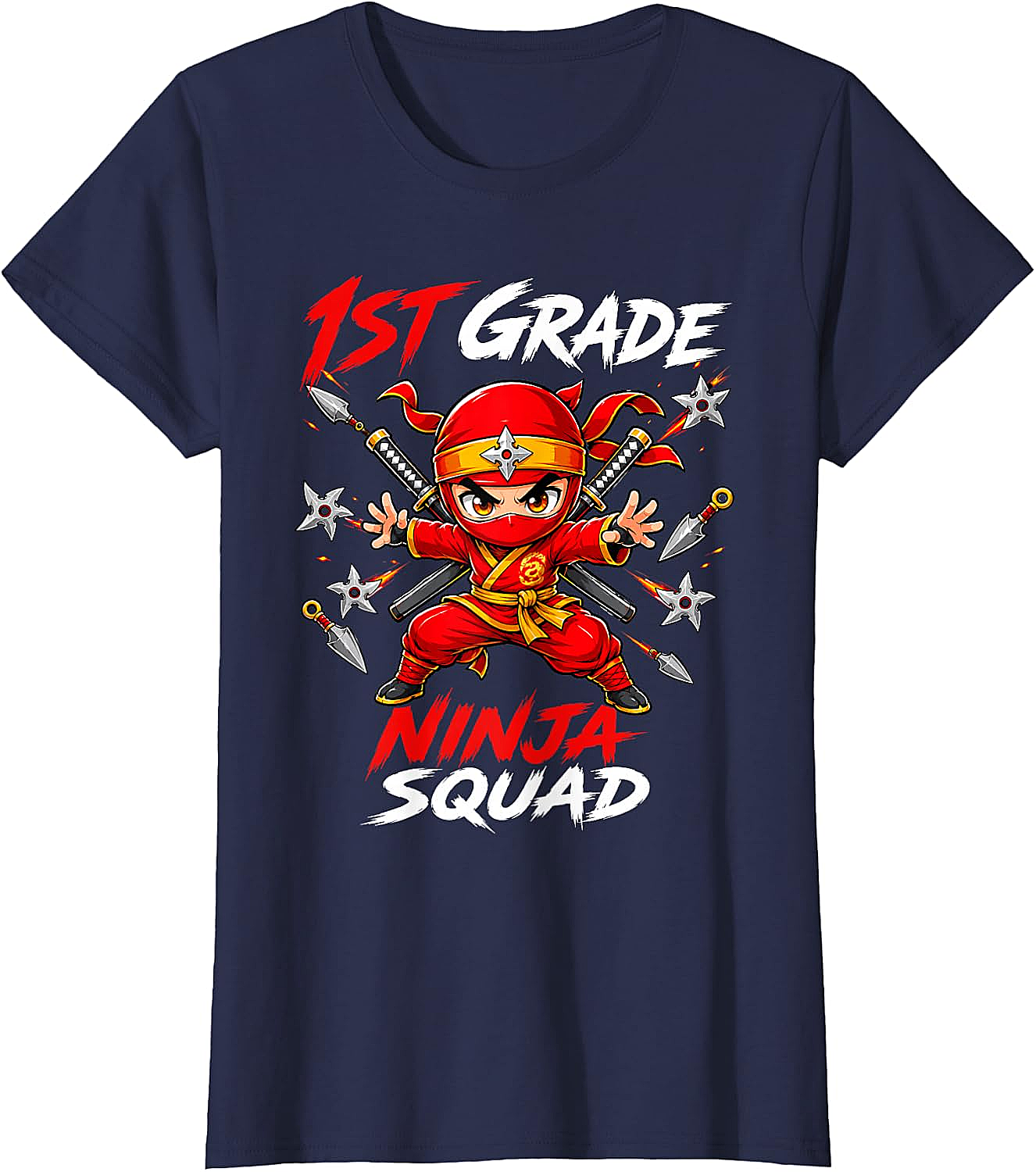 1st Grade Ninja Squad Tee Back to School Boys Shirt